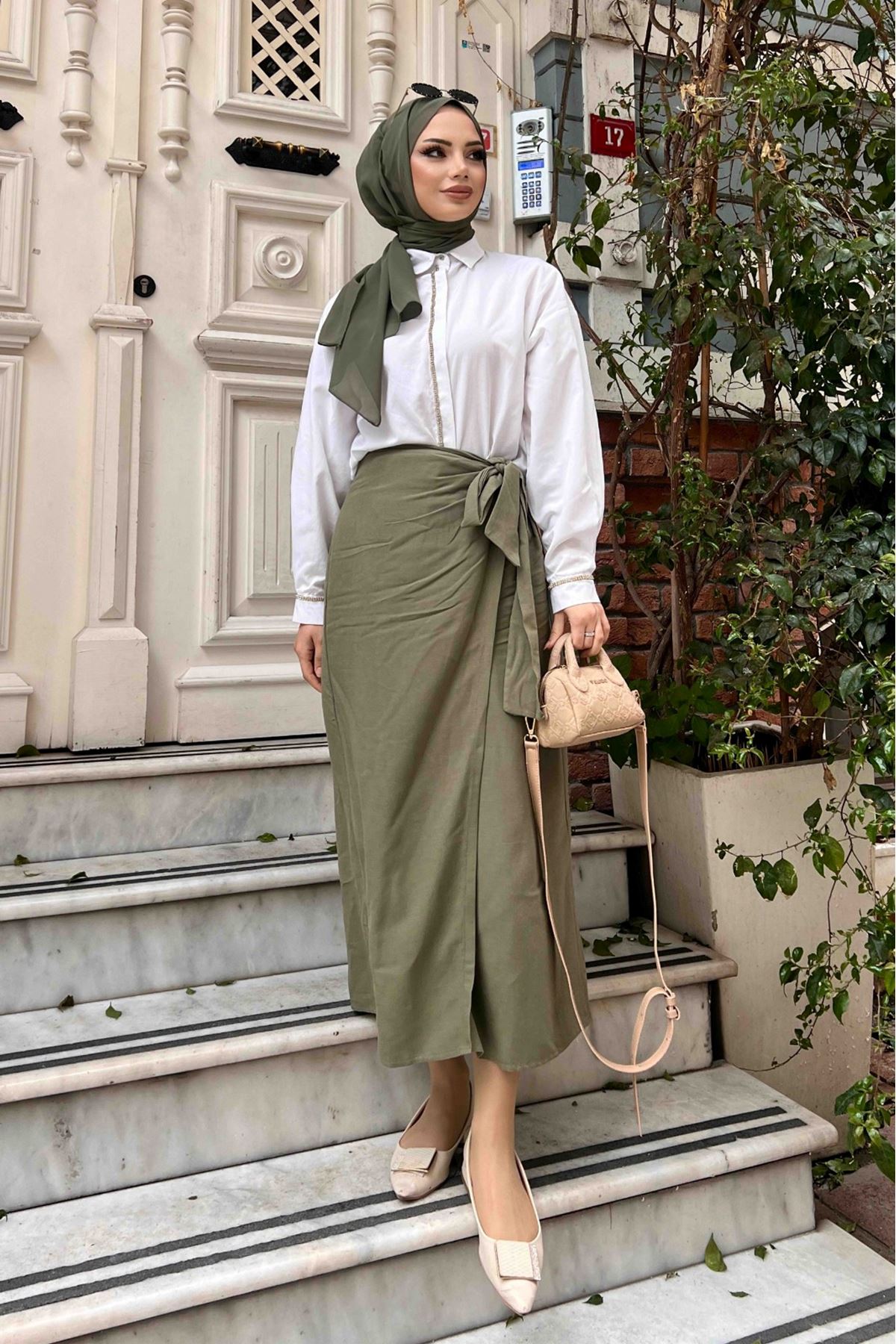 Zyran Bağlamalı Etek TNS-4183