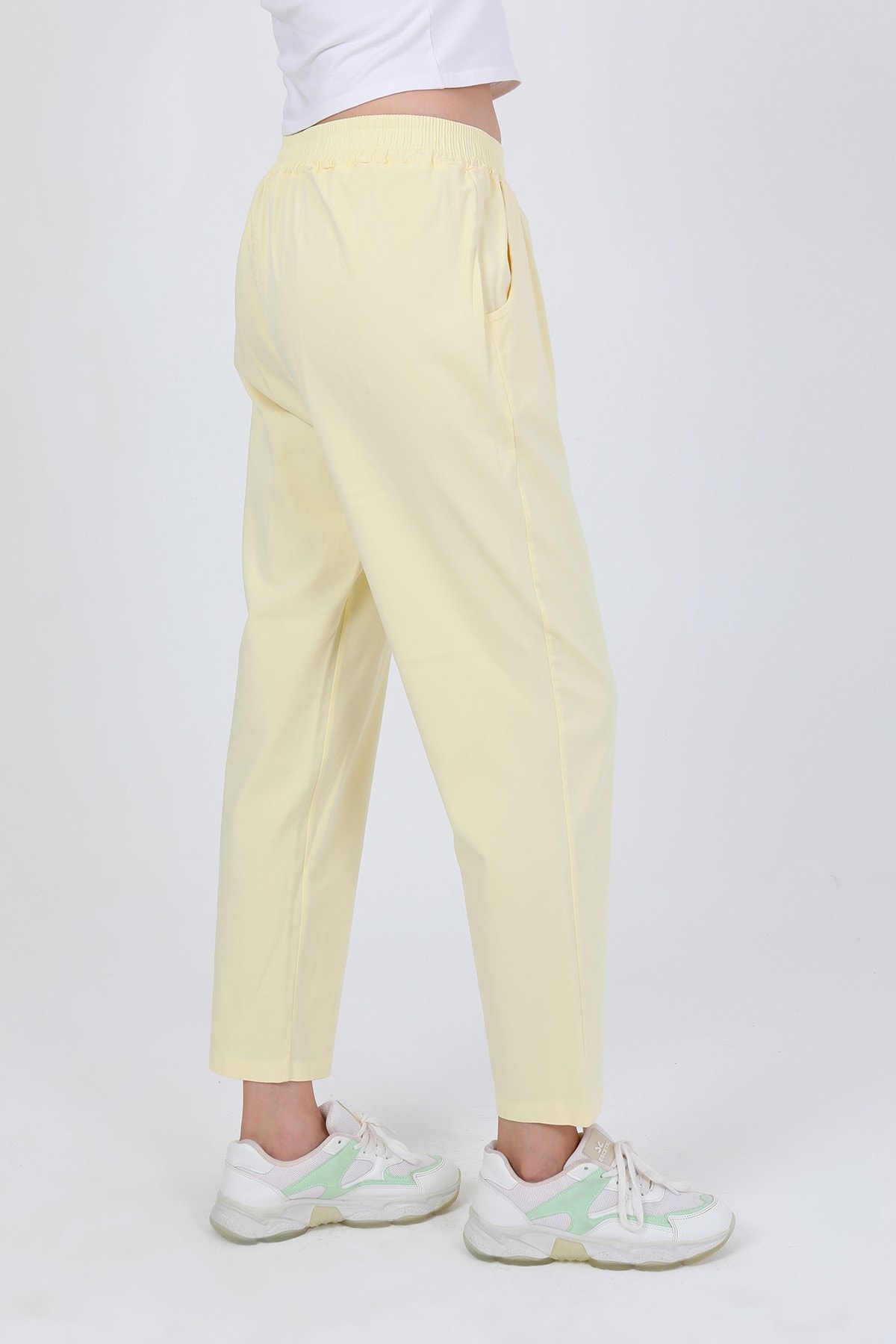 Nomira Beli Lastikli Gabardin Pantolon TNS-4156