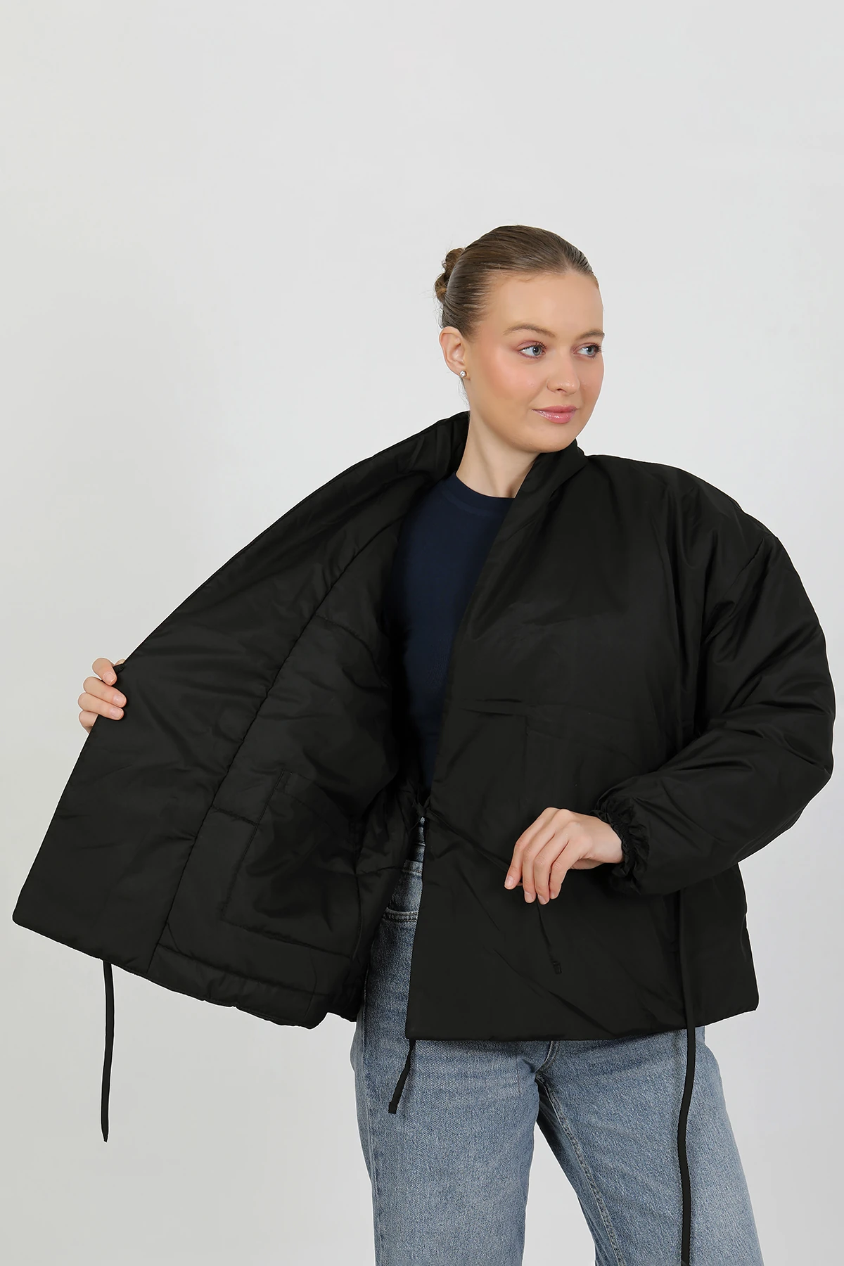 Lorenza Kısa Kuşaklı Şişme Mont TNS-4432