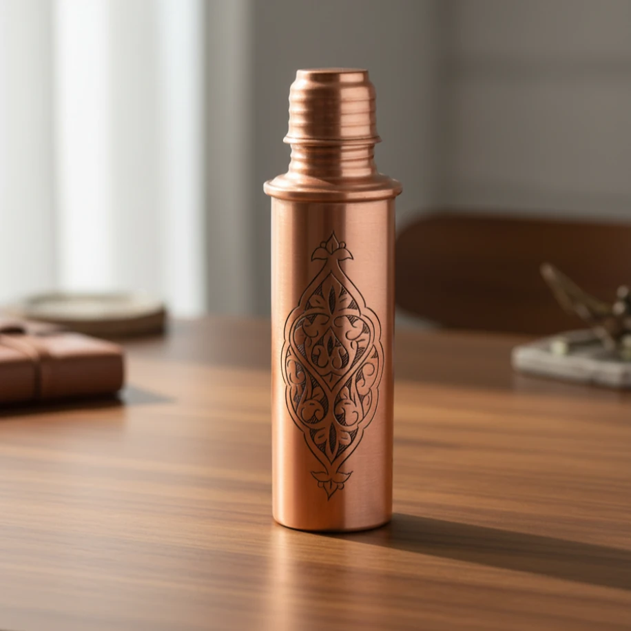 İŞLEMELİ BAKIR TERMOS