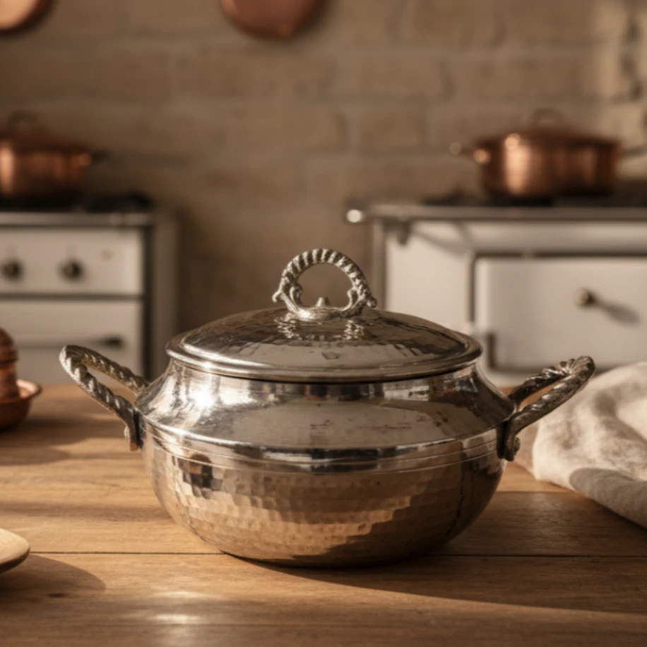 Bakır Güveç Tencere 16 Cm (KALAYLI)