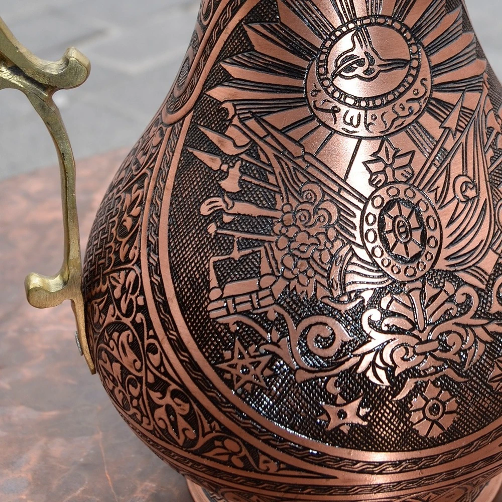 EL İŞLEME BAKIR OSMANLI SÜRAHİ