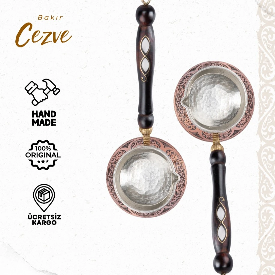 BAKIR ÖRME DESEN CEZVE (BÜYÜK BOY)