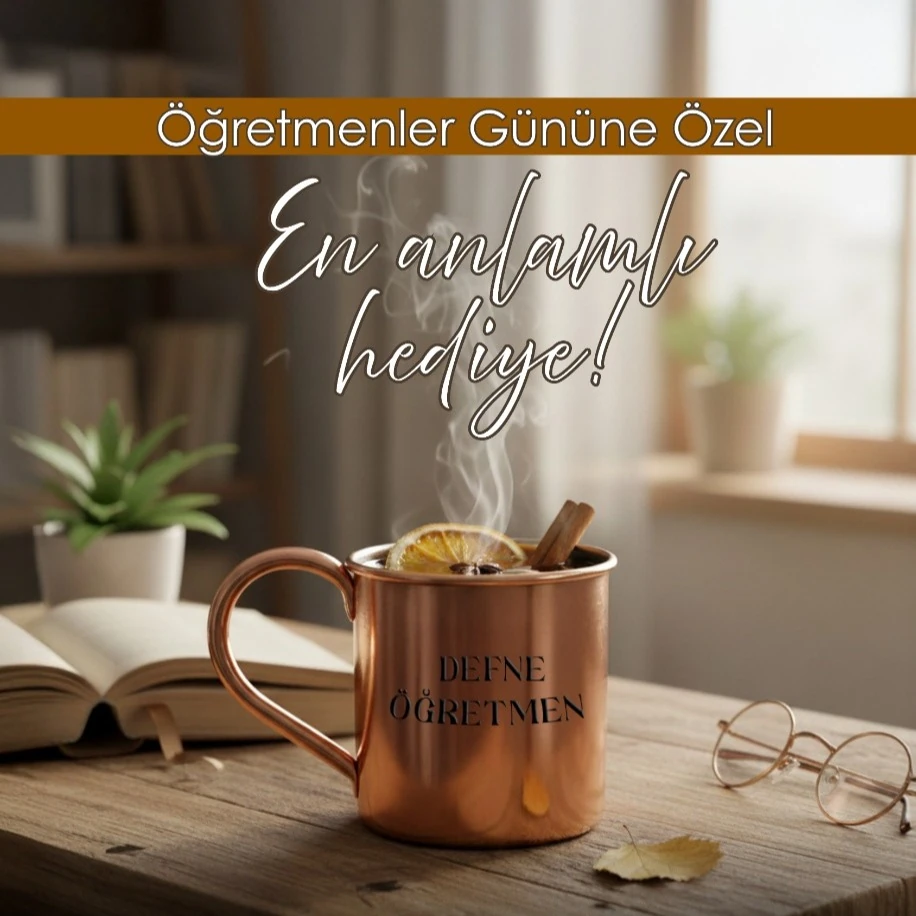 1 ADET ÖZEL İŞLEMELİ KUPA BARDAK(HEDİYE PAKETLİ ÖZEL ÜRÜN)