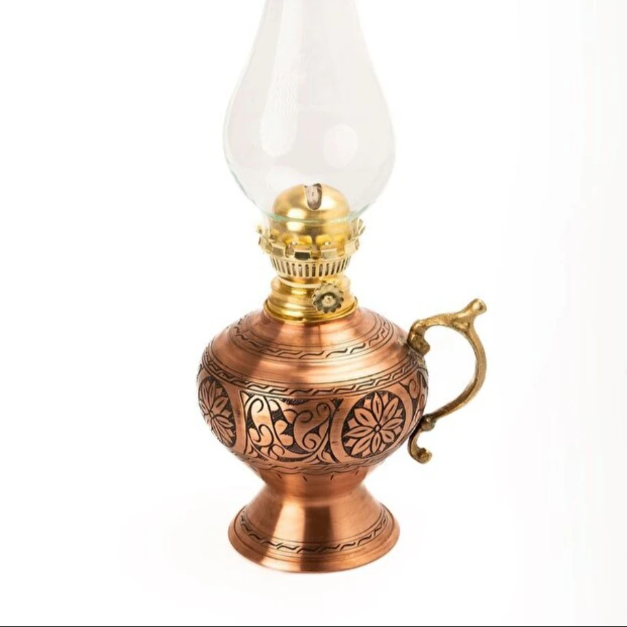 El İşçiliği Bakır Gaz Lambası | Otantik & Dekoratif