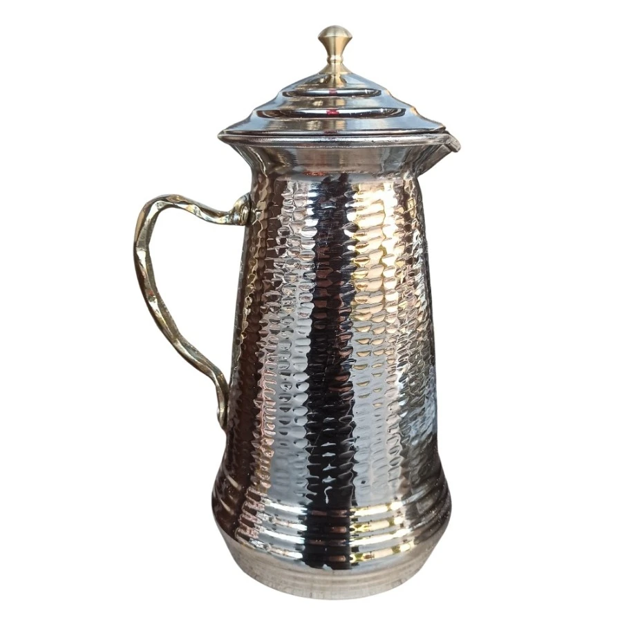 Bakır El Dövmeli Sürahi Kalaylı