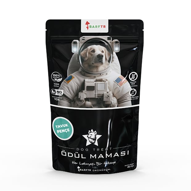 Tavuk Pençe Çiğnemelik Atıştırmalık Ödül Maması 80 GRAM Köpekler İçin