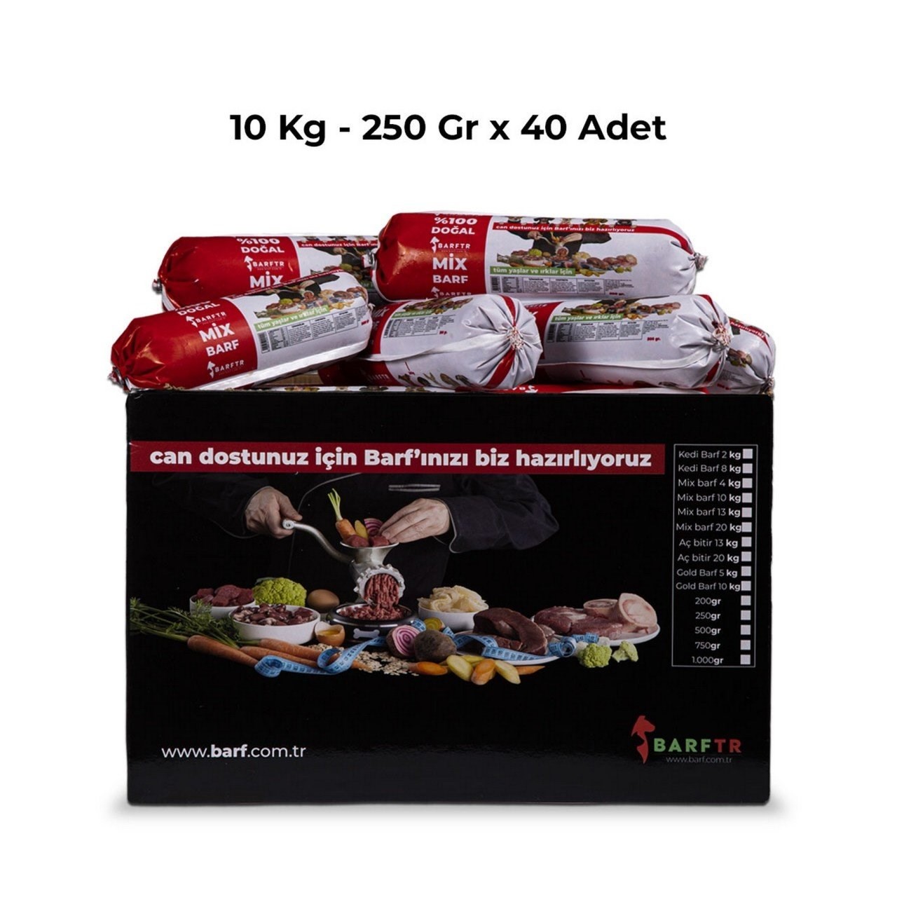 Mix Barf 10 kg Salam Paket Köpek Maması