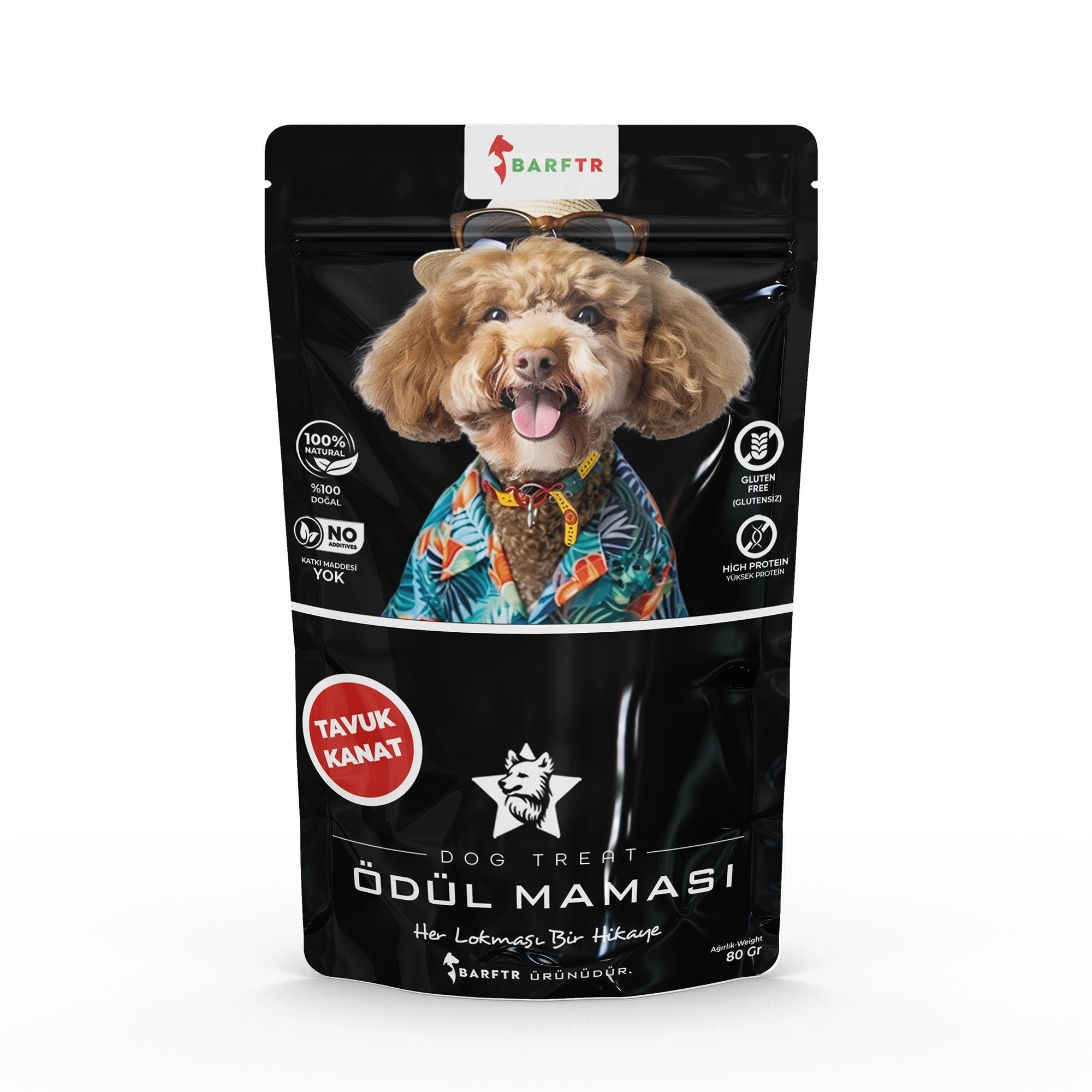 Tavuk Kanat Atıştırmalık Ödül maması 80 Gr Köpekler İçin