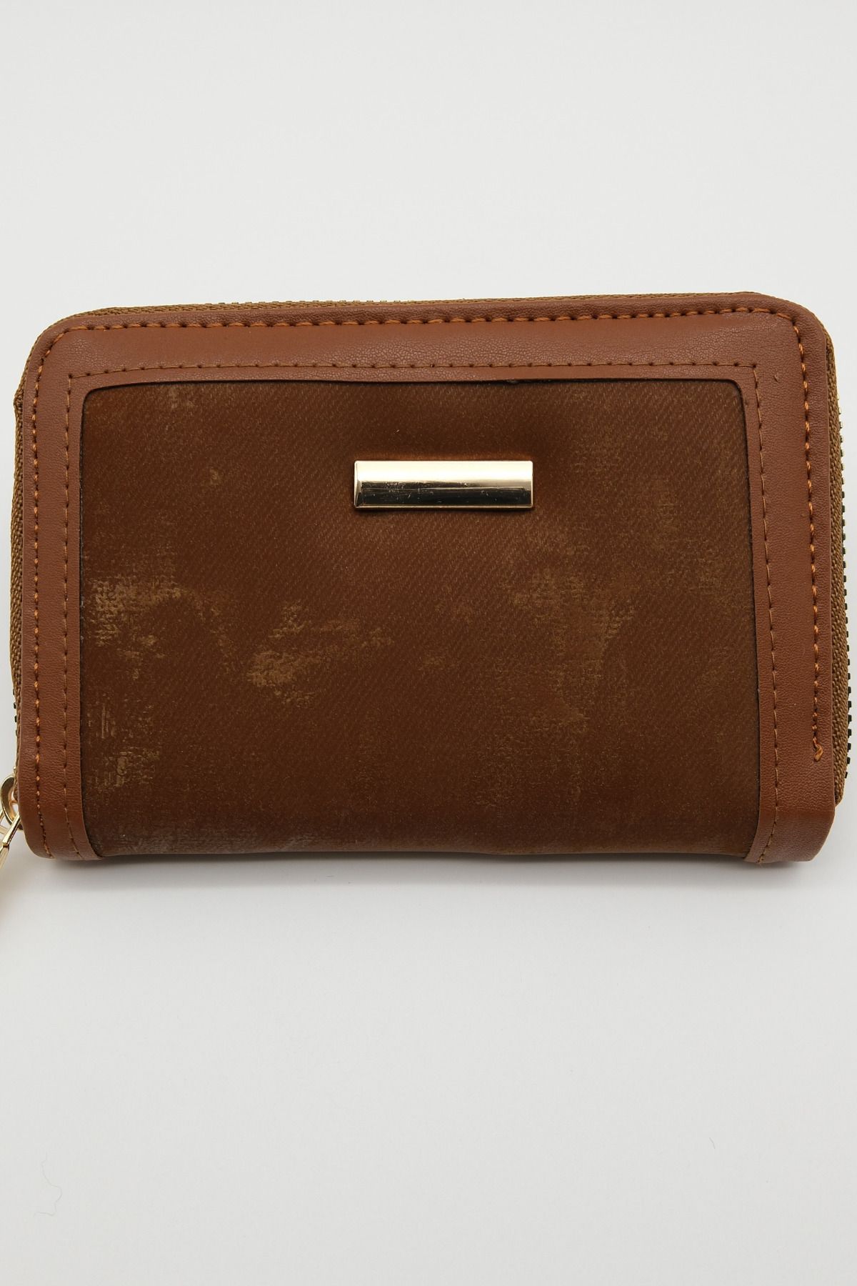 Taba Renk Süet Cüzdan