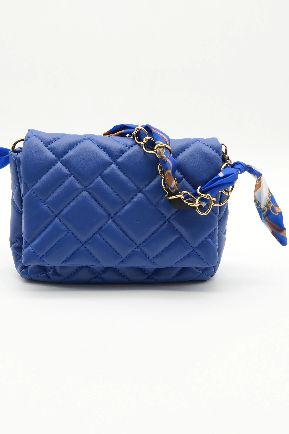 Lacivert Renk Kurdele Detay Çanta