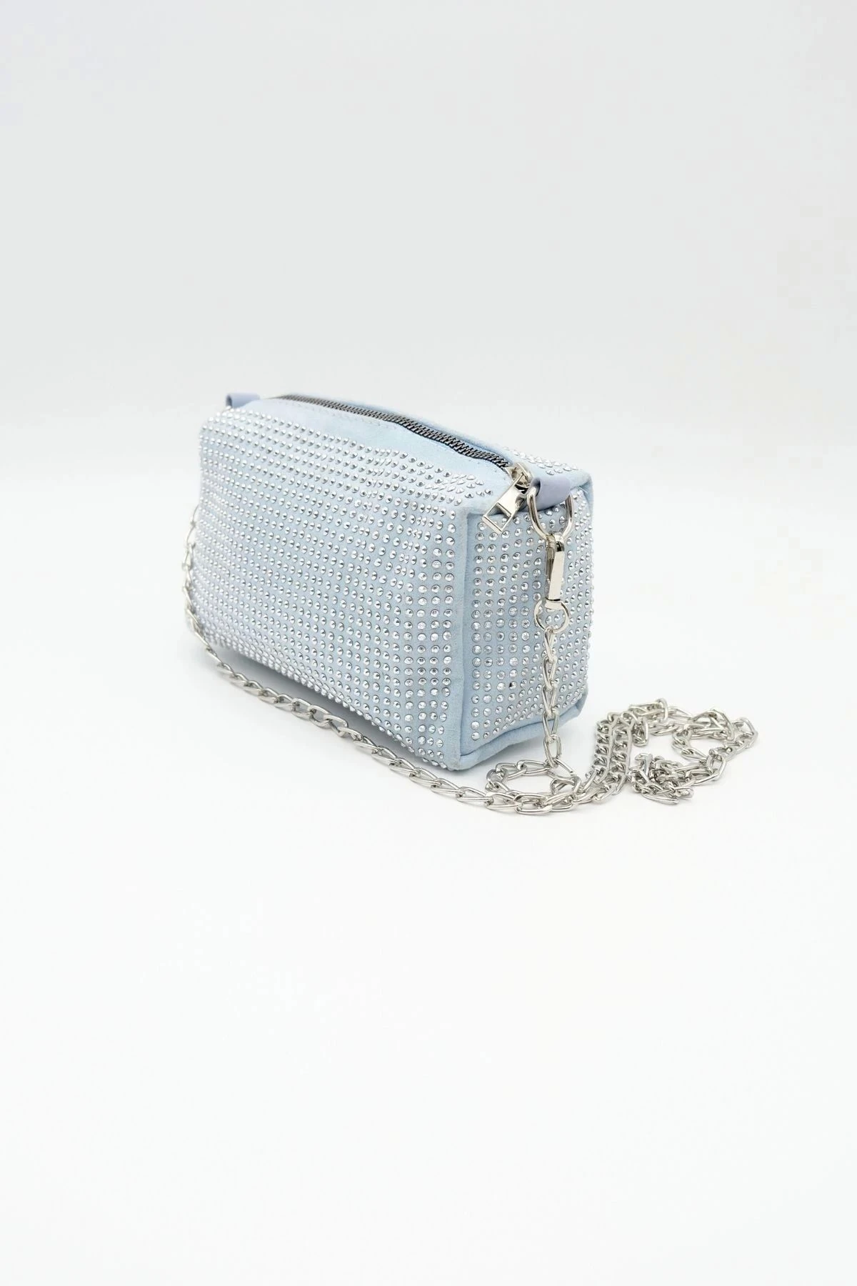 Mavi Taş Detaylı Kadın Omuz Çantası