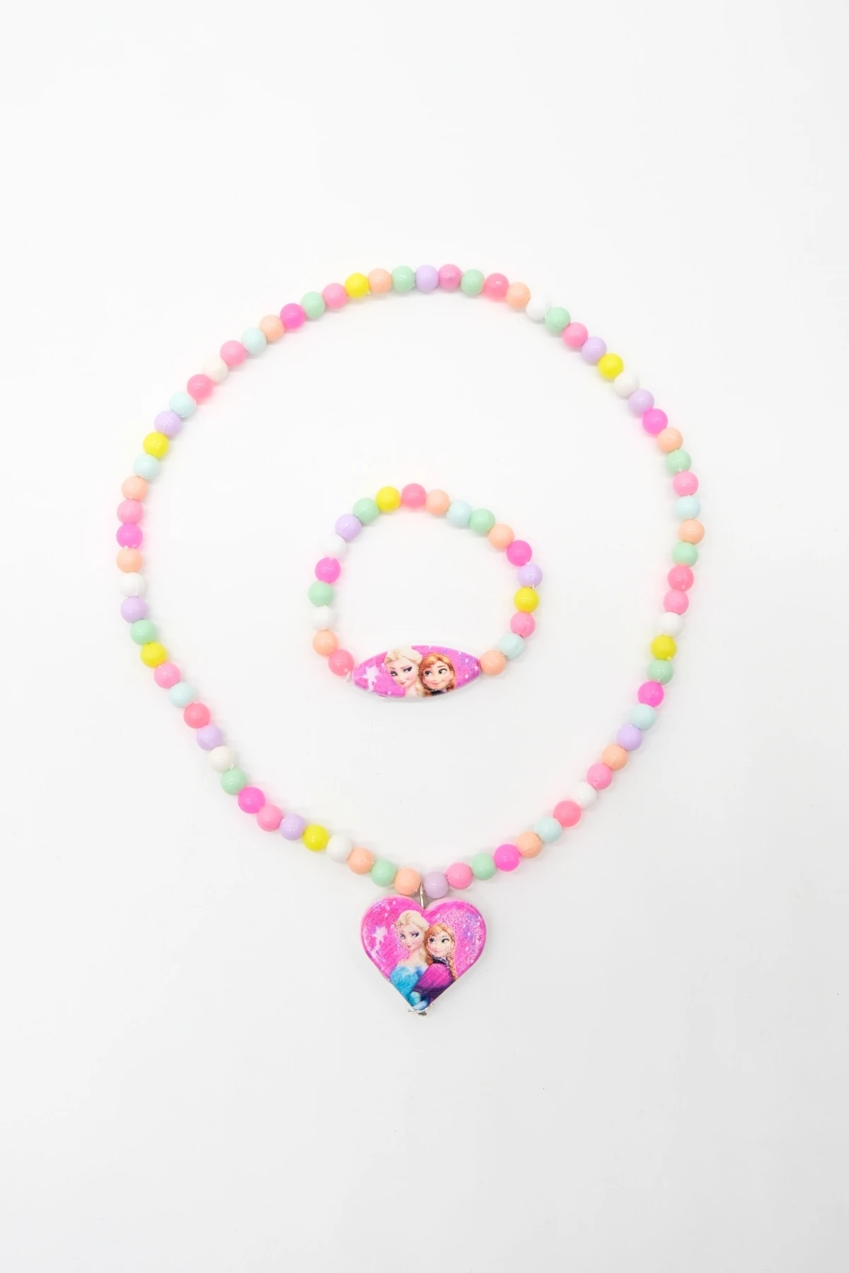 Çocuk Elsa Kolye Bileklik Seti