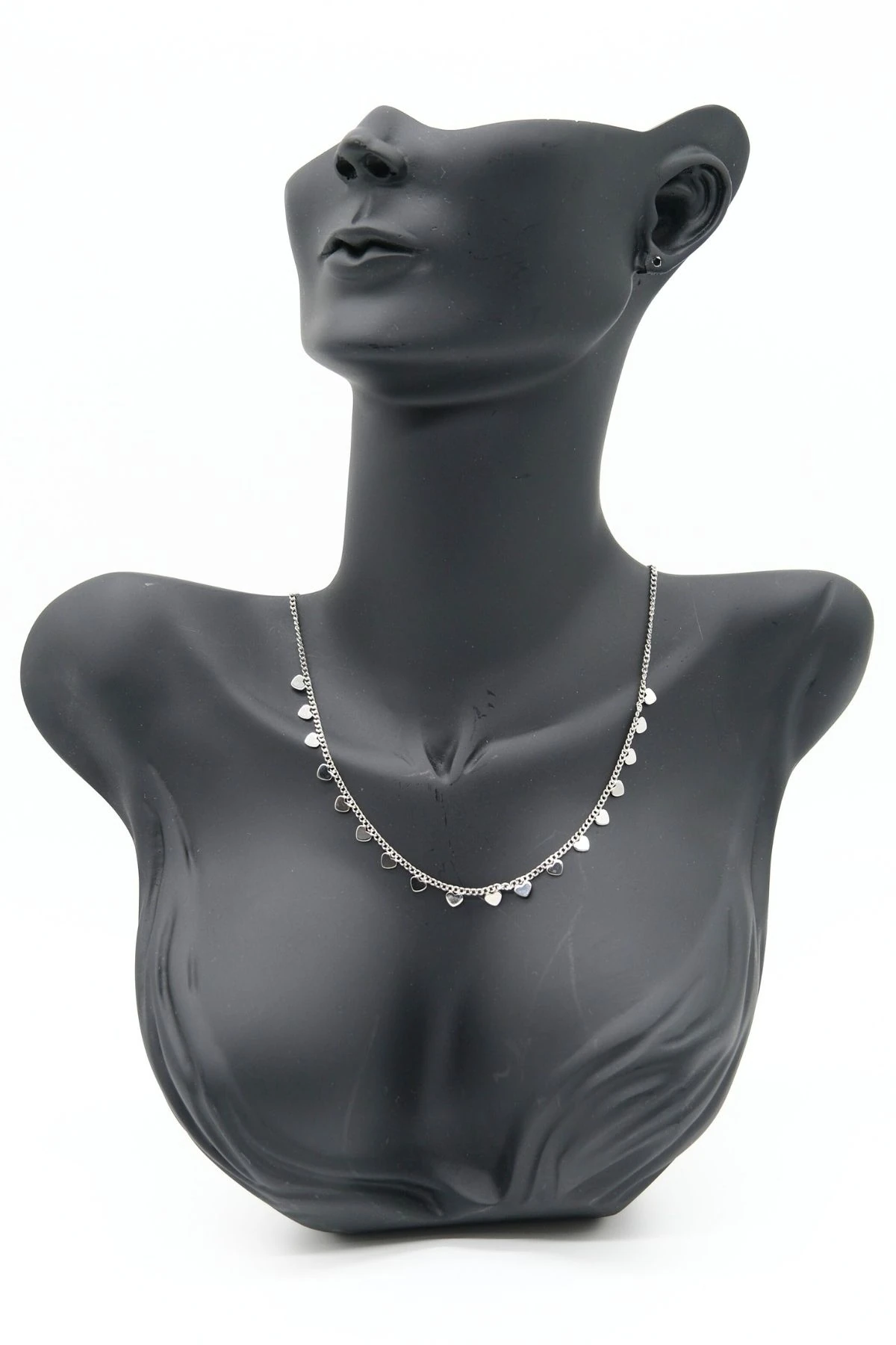 Minimal Kalp Pullu Çelik Kolye