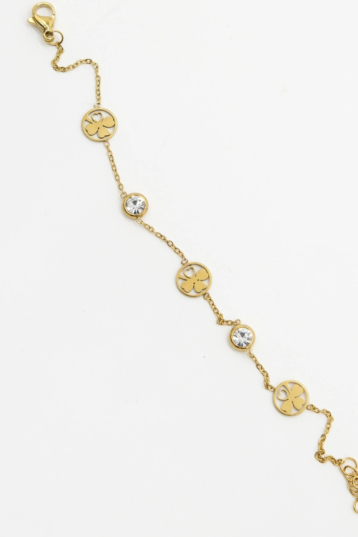 Yonca Taş Detay Gold Bileklik