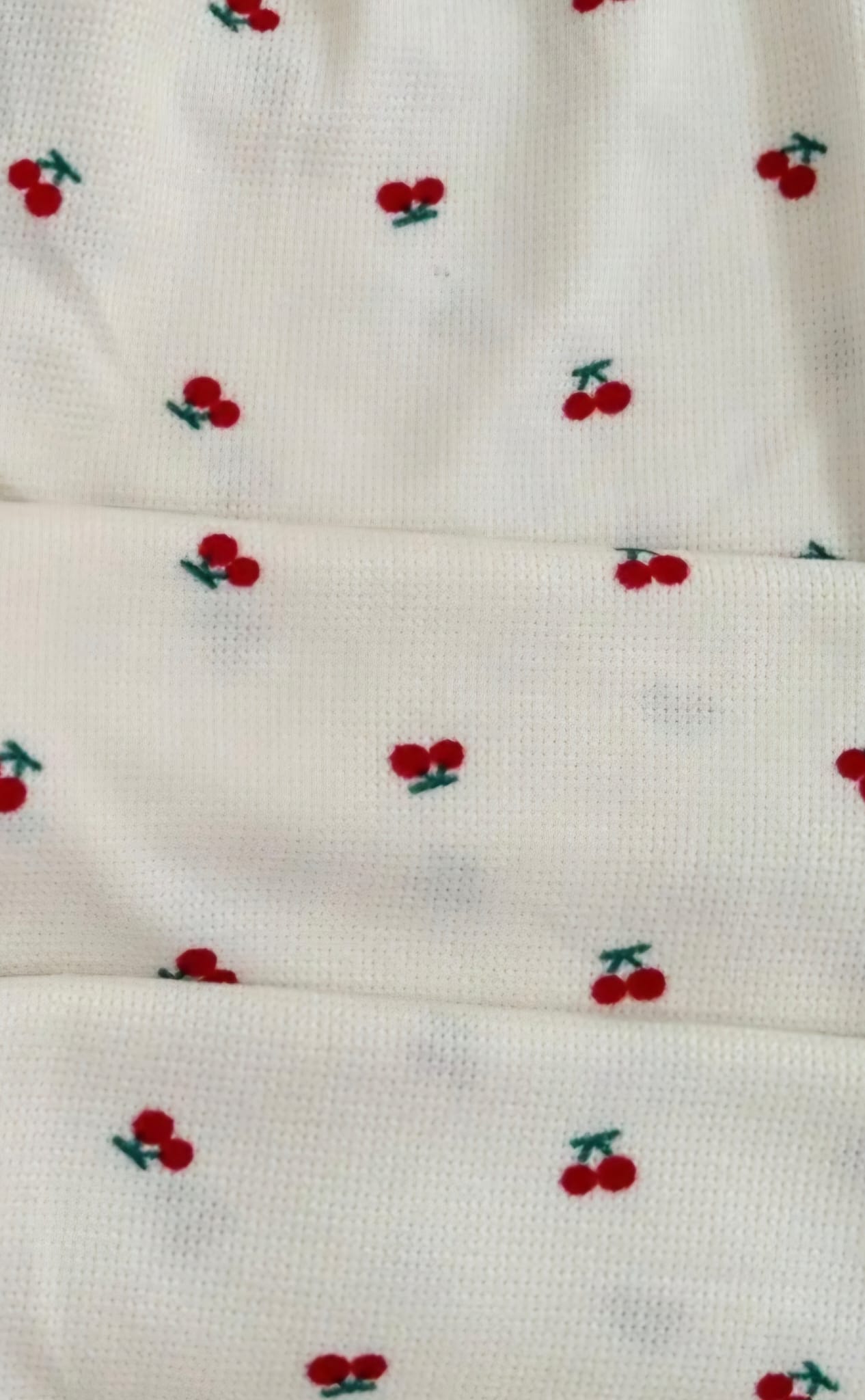 KİRAZ DESENLİ PİJAMA TAKIMI 