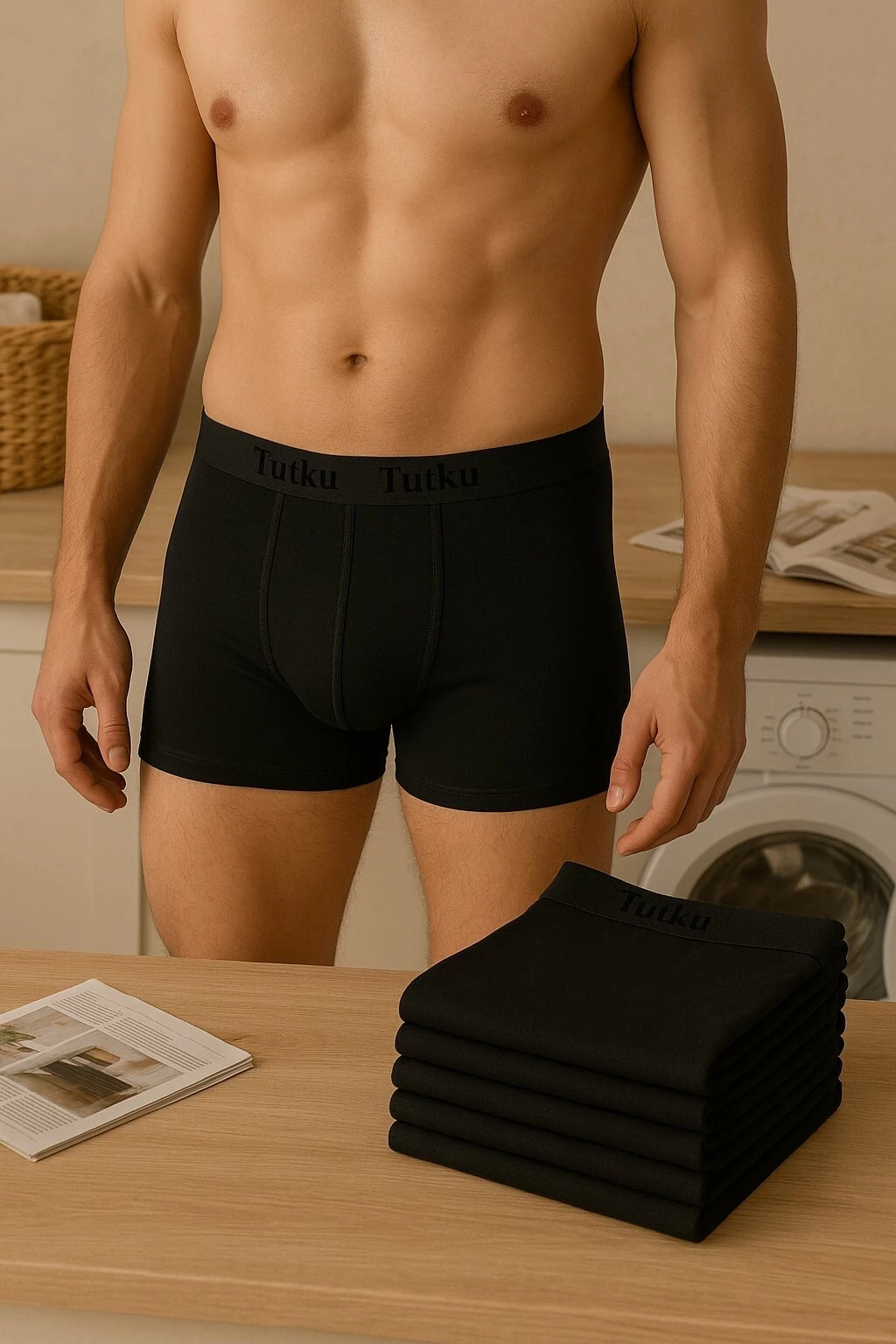 ERKEK TUTKU ELASTAN BOXER 3'LÜ