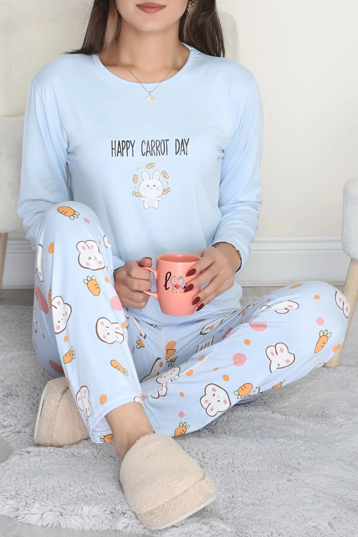 DESENLİ MİLAN PİJAMA TAKIMI