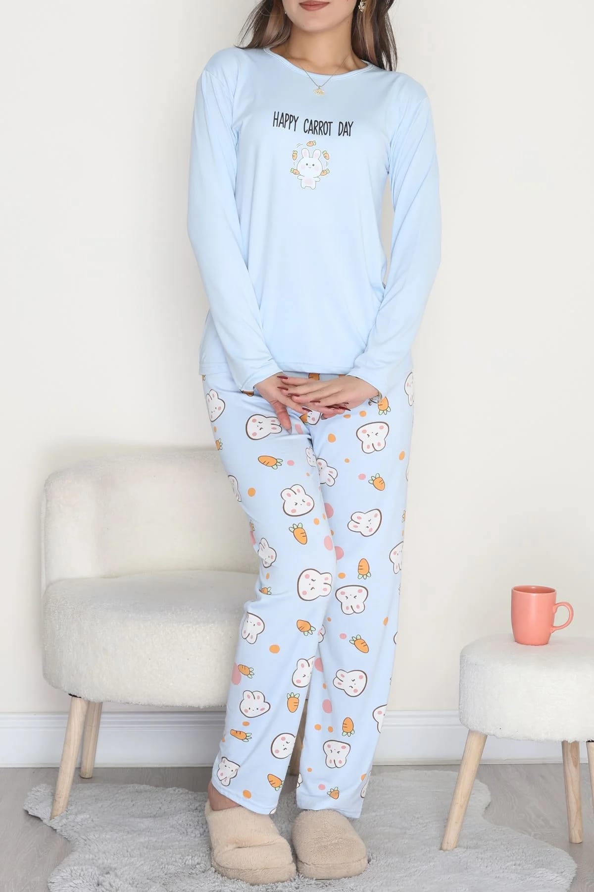 DESENLİ MİLAN PİJAMA TAKIMI