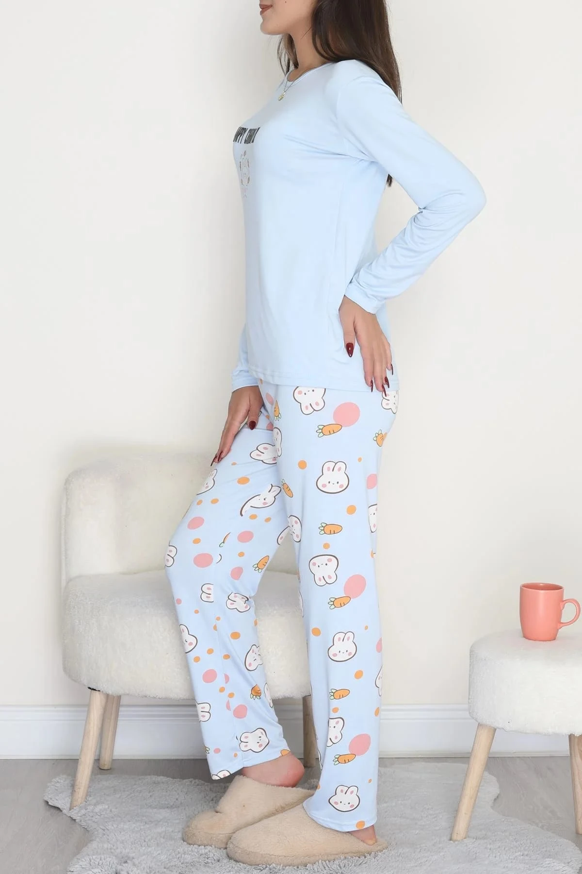 DESENLİ MİLAN PİJAMA TAKIMI