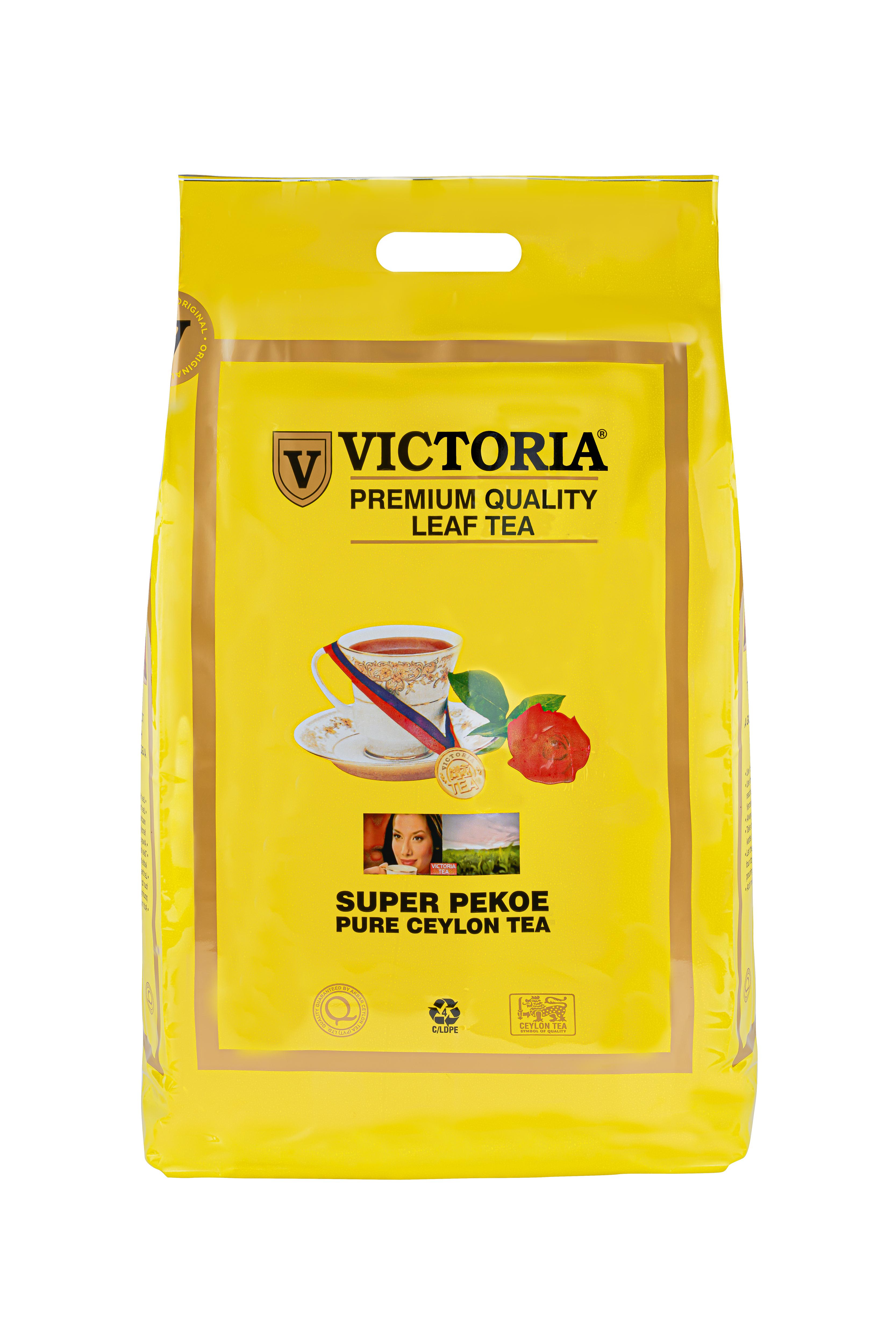 VICTORIA PREMIUM QUALITY LEAF TEA 5 Kg (SAF SEYLON ÇAY) Siyah Iri Yaprak Ofis Dökme Ça