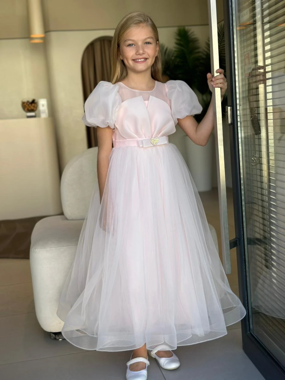 Soft Bloom Organze Kol Elbise