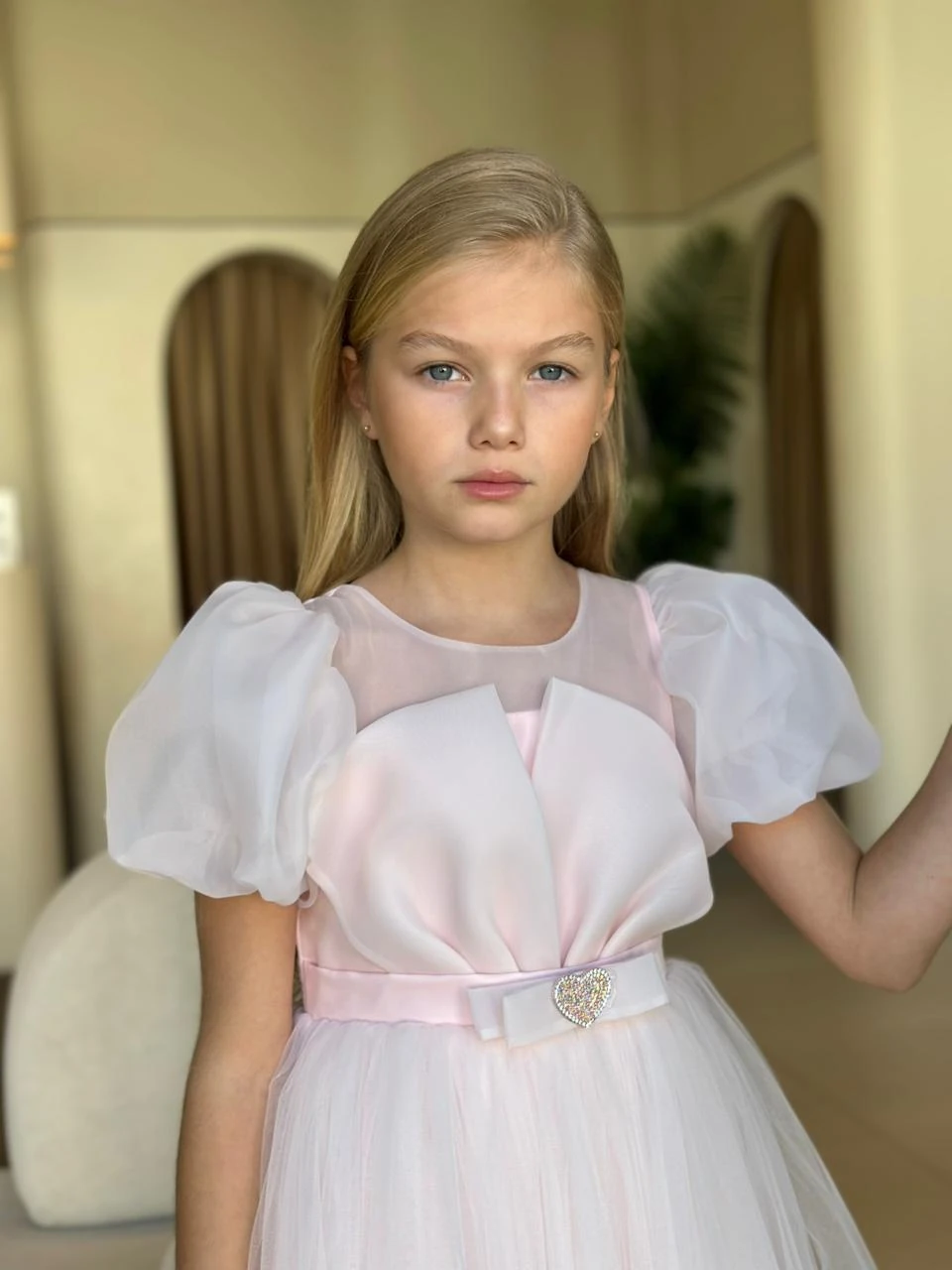 Soft Bloom Organze Kol Elbise