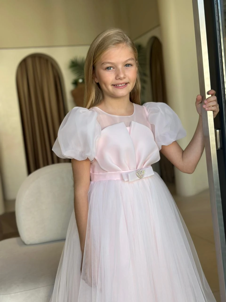 Soft Bloom Organze Kol Elbise