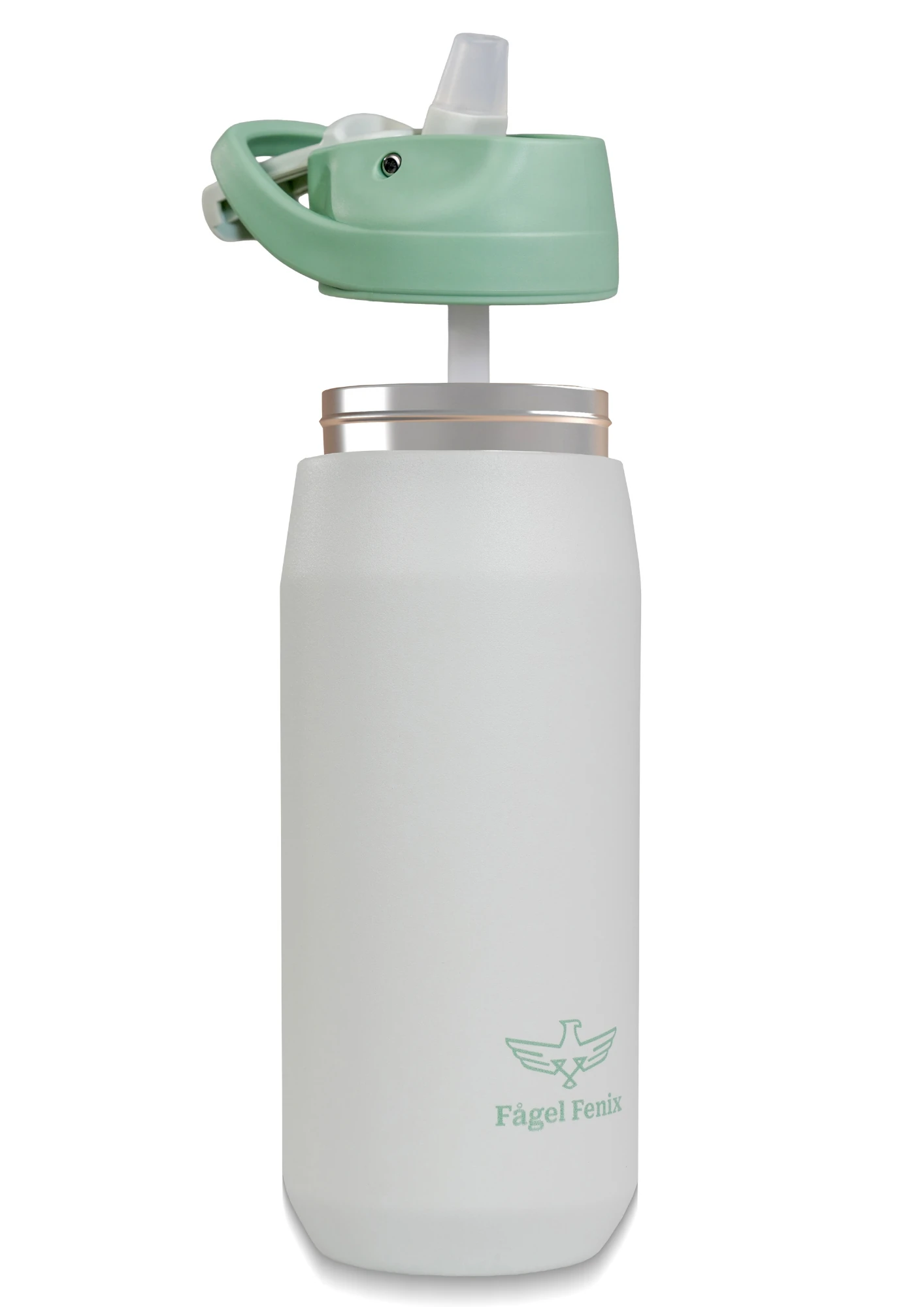 Sliding Mint Green 550 ml Çift Katmanlı Pipetli Matara
