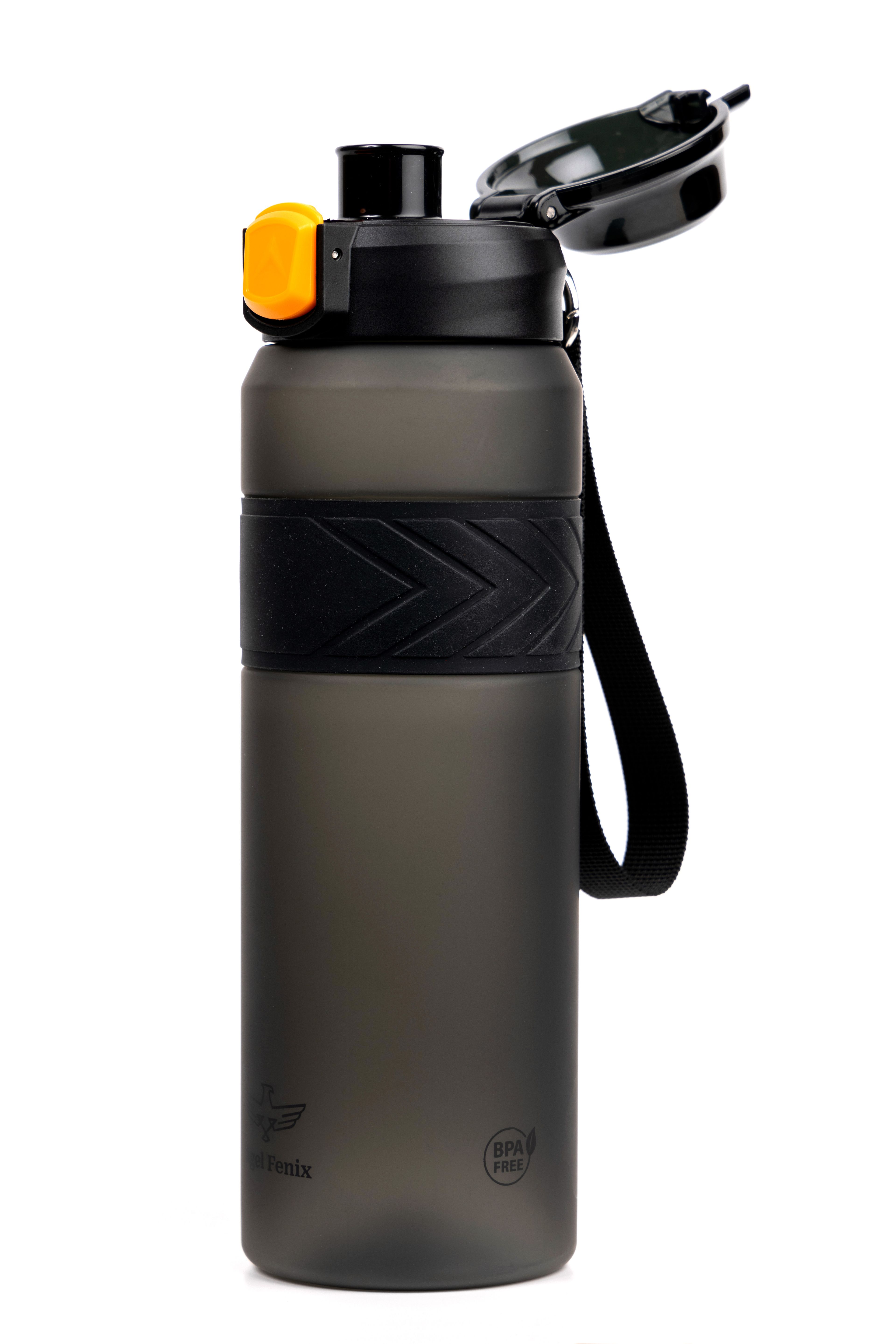Çift Kapaklı Black Tourmaline Matte 1000 ml Tritan Su Matarası