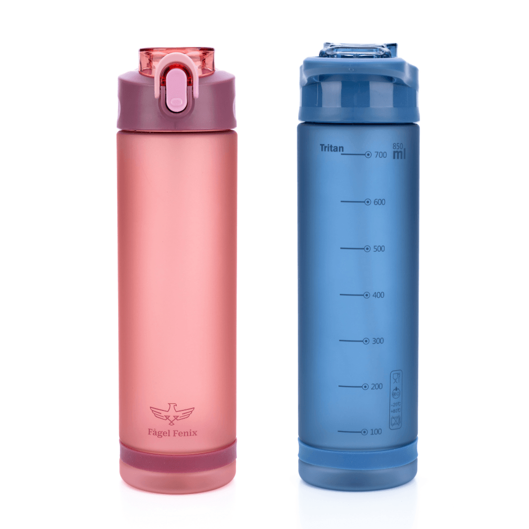 Deep Blue 850 ml & Claret Red 850 ml 2in1 Tritan Matara Seti