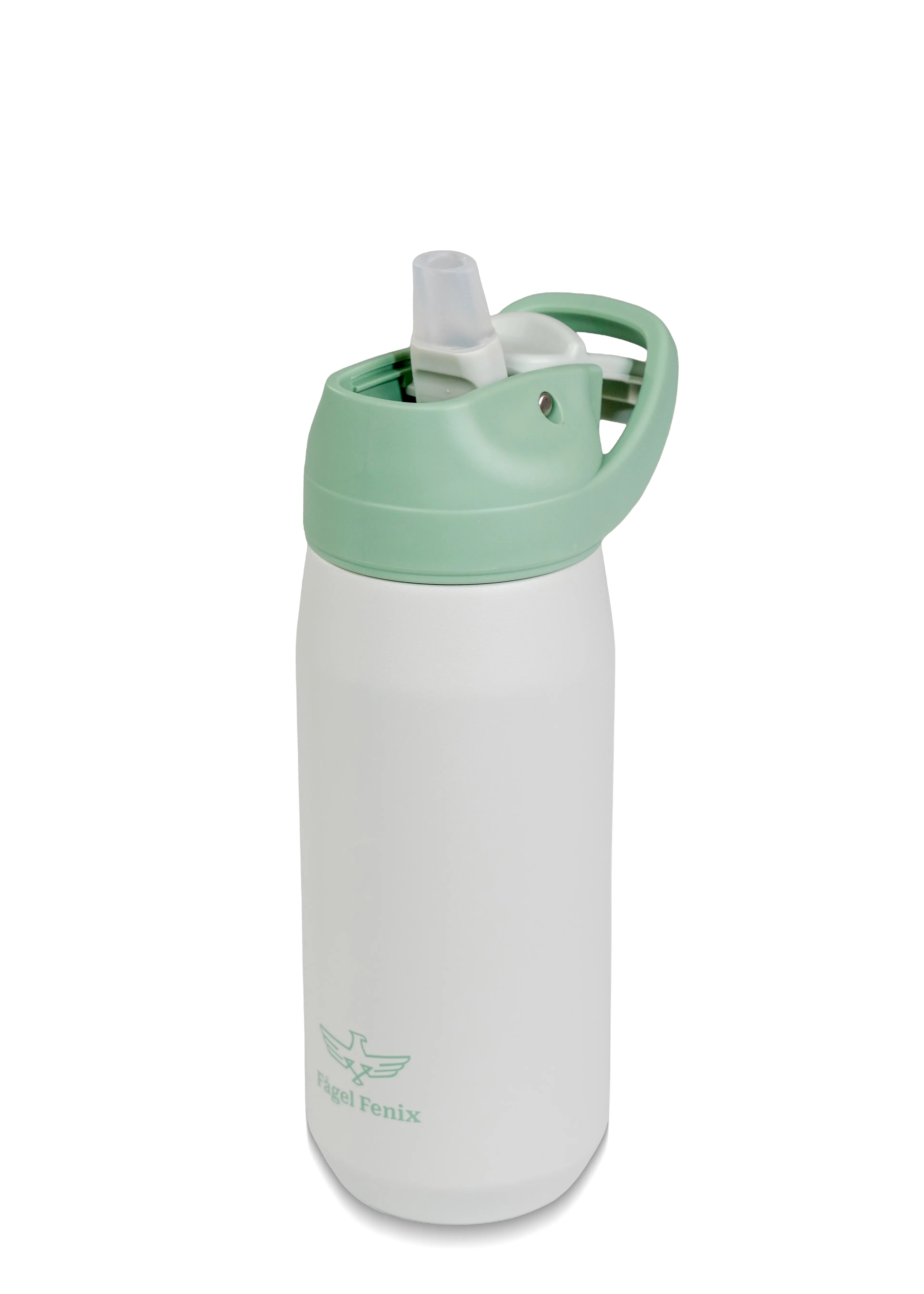 Sliding Mint Green 550 ml Çift Katmanlı Pipetli Matara