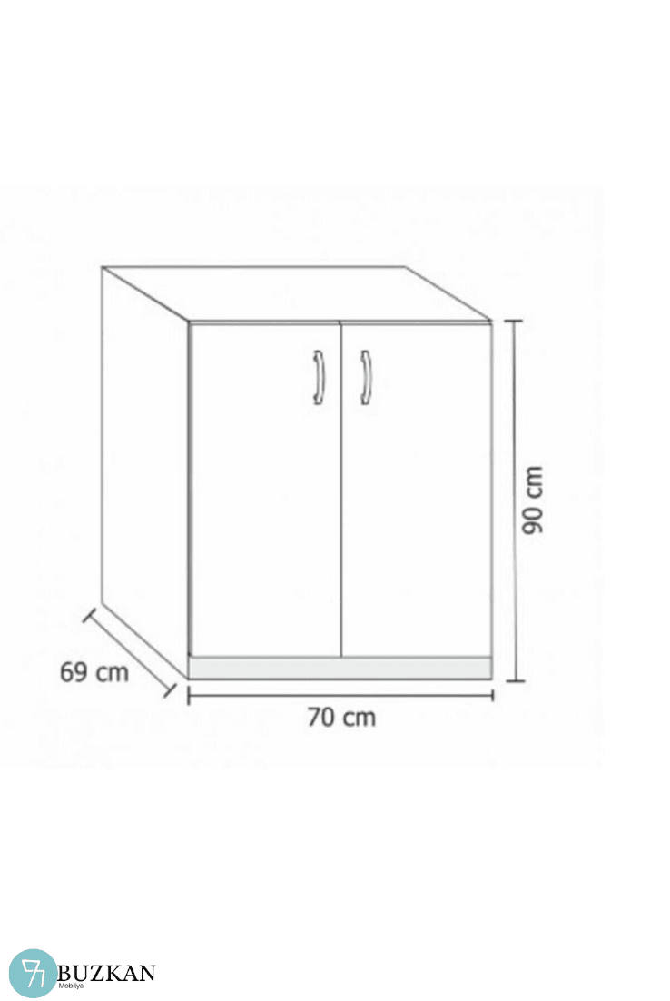 %100 Mdf lam Çamaşır Makinesi Dolabı