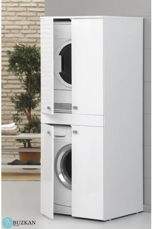 %100 Mdf lam Çamaşır ve Kurutma Makinesi Dolabı 70 Cm