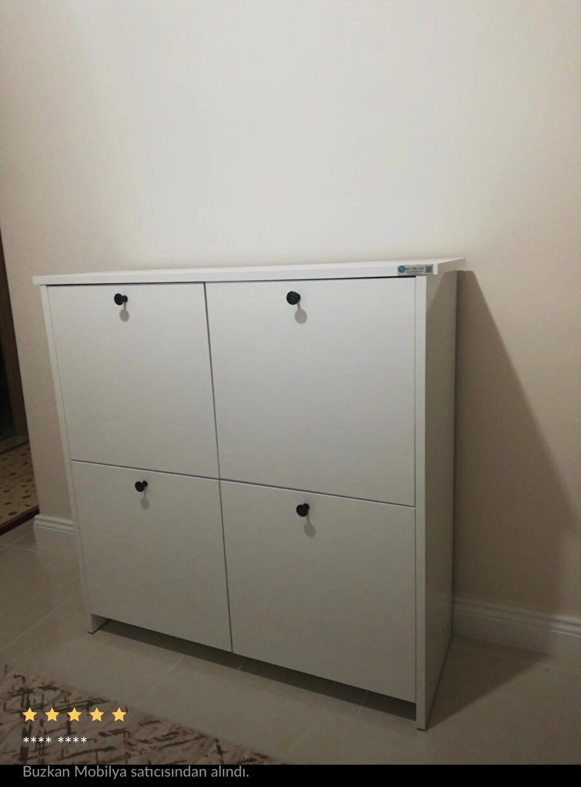 % 100 Mdf lam Beyaz Cube (üstü Beyaz) Ayakkabılık Country Yeni Cubeayakkblk