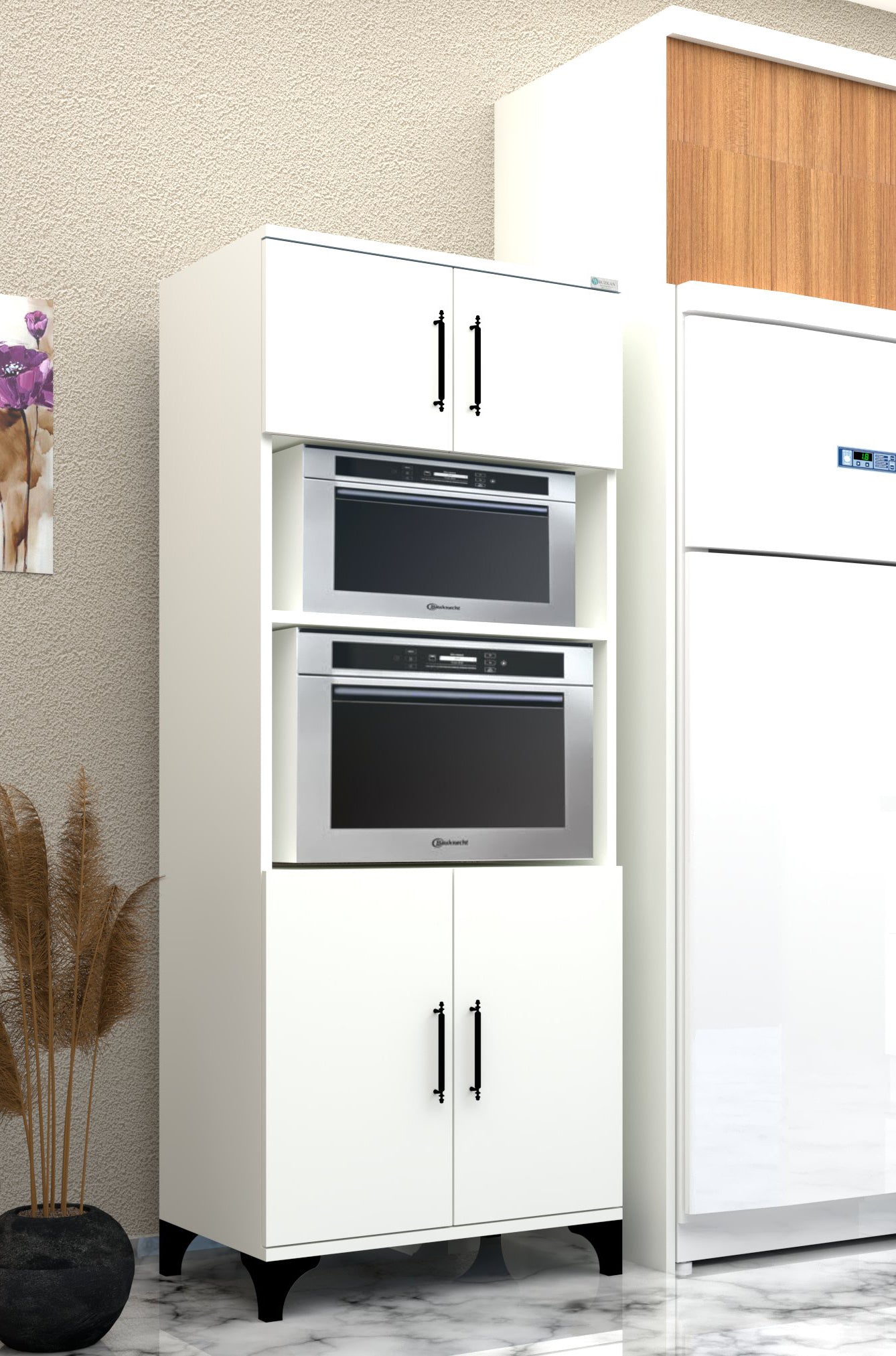 % 100 Mdf Lam Çok Amaçlı Dolap, Fırın Ve Mikro Fırınlık Fırınmikro