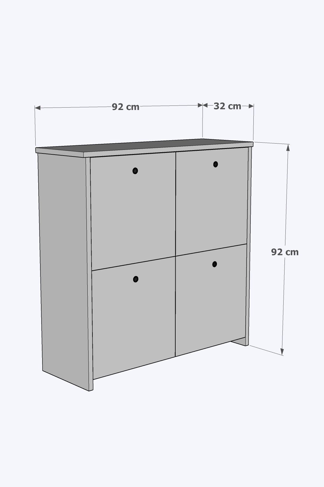 % 100 Mdf lam Beyaz Cube (üstü Beyaz) Ayakkabılık Country Yeni Cubeayakkblk