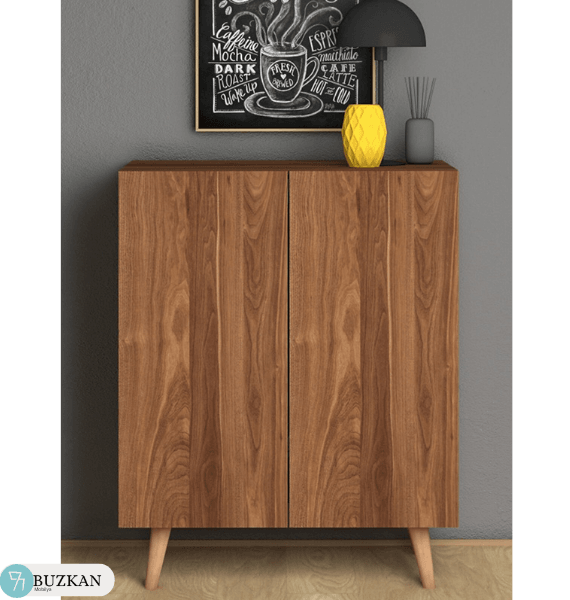 %100 MDF Midi Ceviz Ayakkabılık