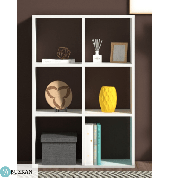Buzkan % 100 mdf Lam 2022 Model 6 Raflı Kitaplık