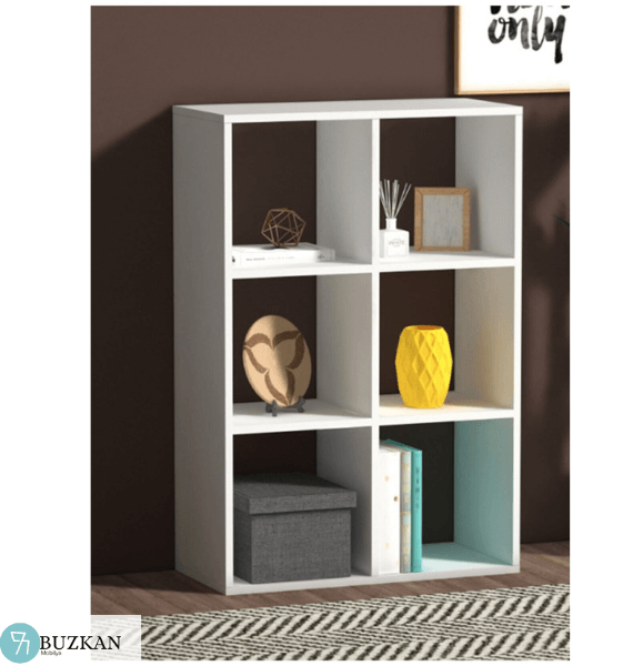 Buzkan % 100 mdf Lam 2022 Model 6 Raflı Kitaplık