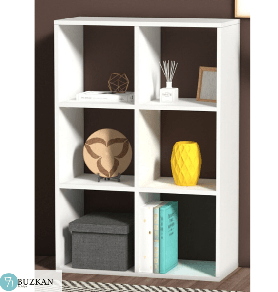 Buzkan % 100 mdf Lam 2022 Model 6 Raflı Kitaplık