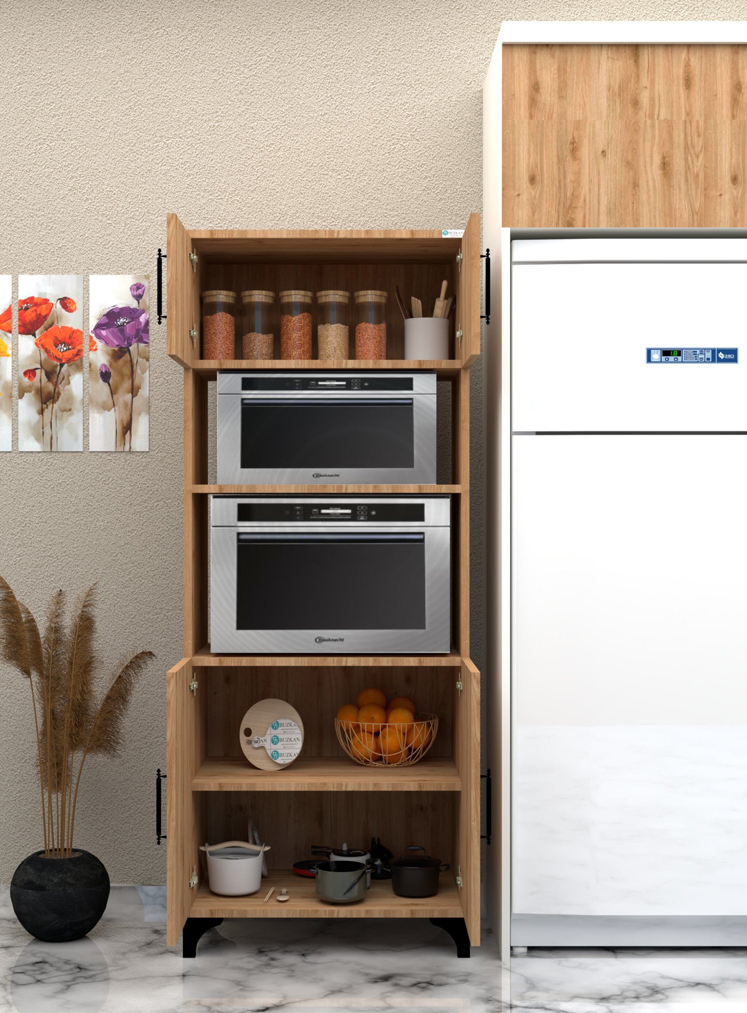 %100 Mdf Fırın Ve Mikro Fırınlık Falez