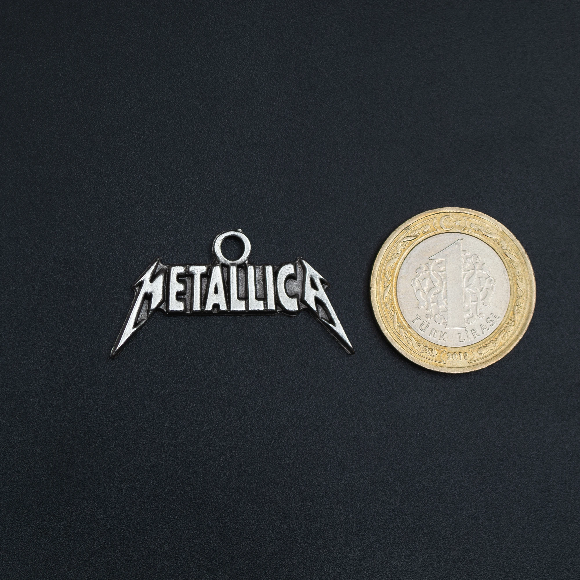 Metallica Kolye Ucu - Gümüş ( Silver ) Renk