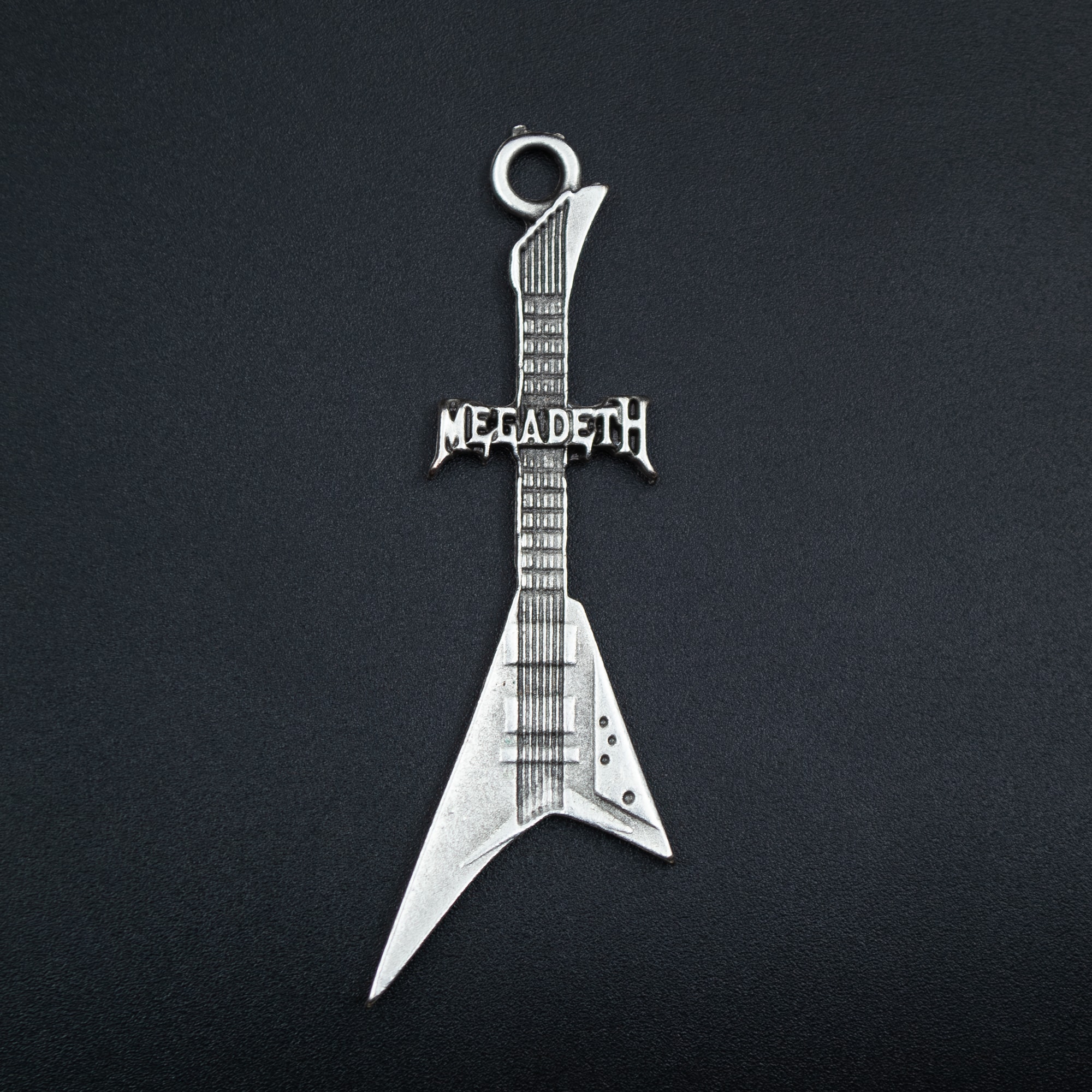 Megadeth Elektro Gitar Kolye Ucu - Gümüş ( Silver ) Renk