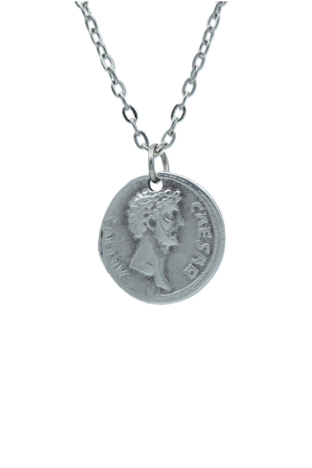 2’li Antik Roma Sikkesi Madalyon Ve Sezar Sikke Erkek Kadın Kolye Seti