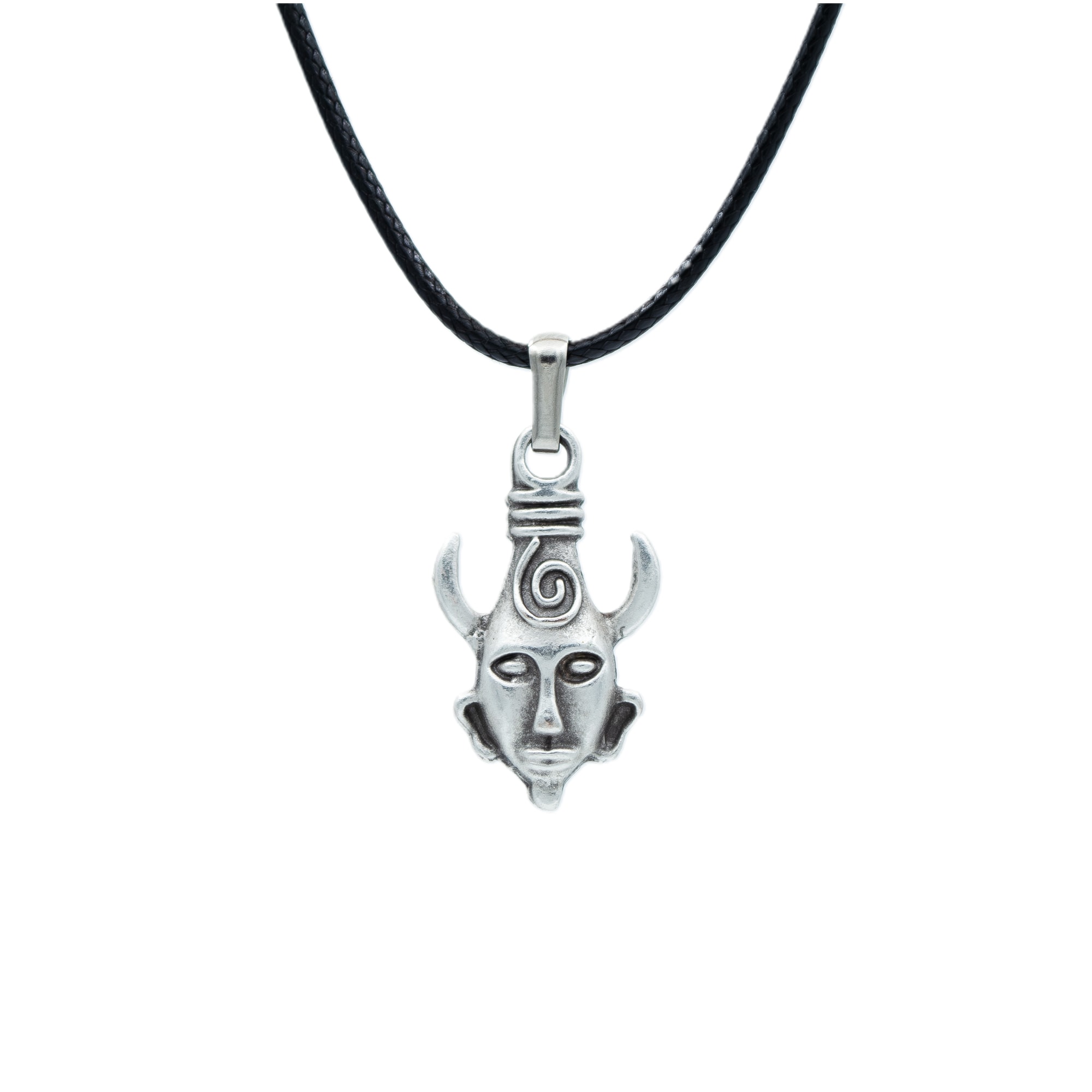 Supernatural - Dean Winchester Kolye - Gümüş ( Silver ) Renk - 60 cm Deri İp Kolye