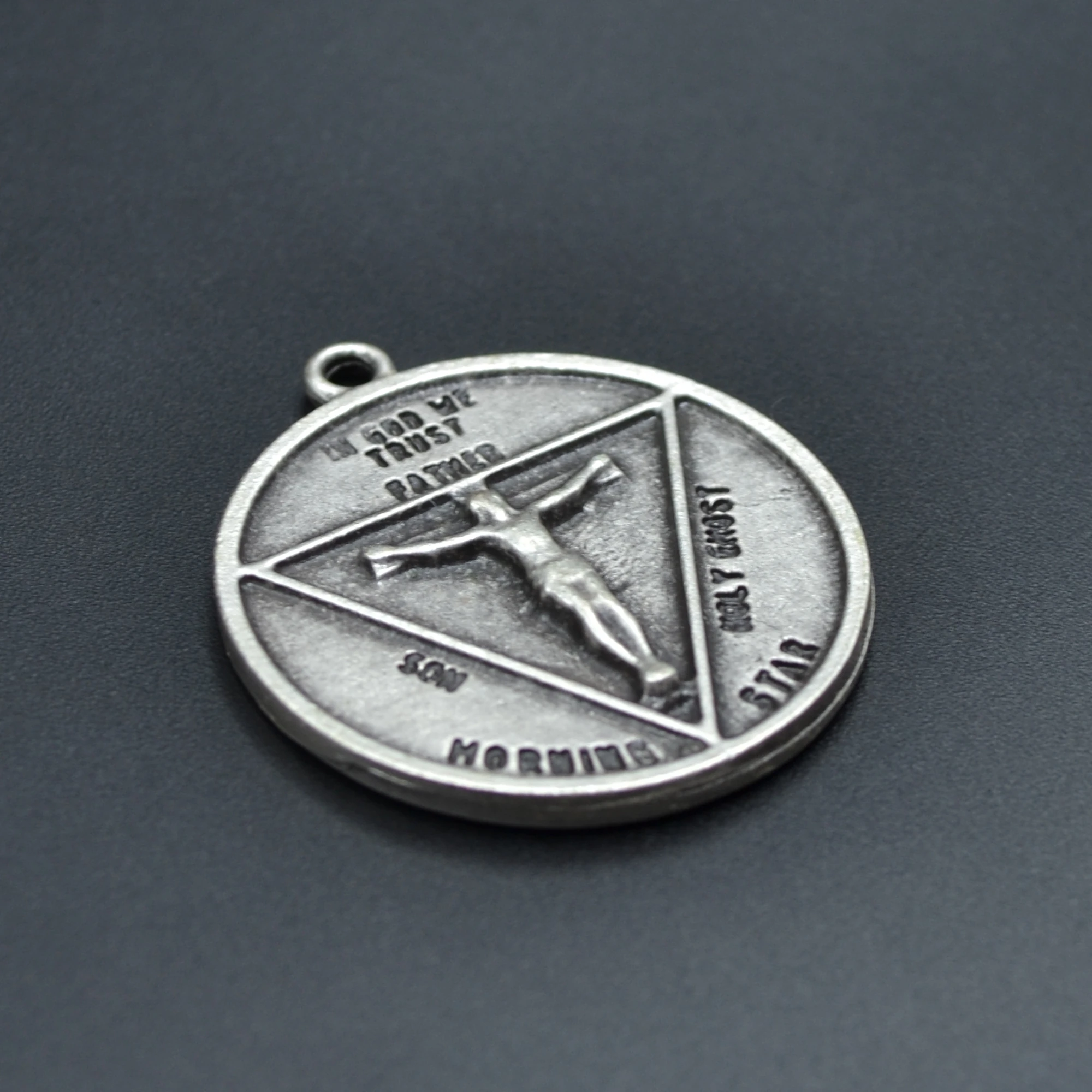 Pagan - Keçi Şeytan - Hz. İsa Kolye Ucu - Gümüş ( Silver ) Renk