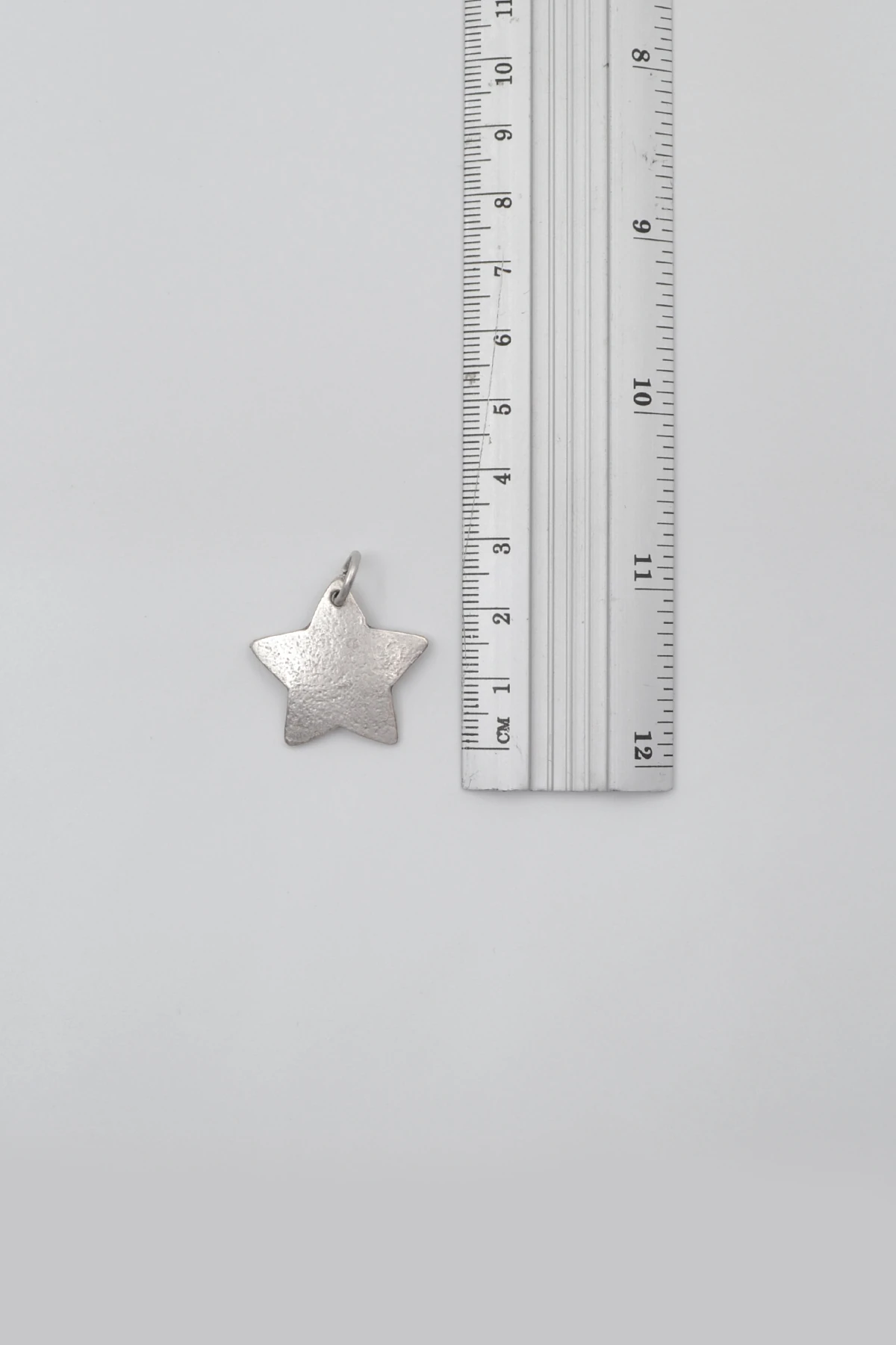 Yıldız Örme Zincir Kolye - Antik Gümüş Kaplama - Kadın Erkek - 60 cm