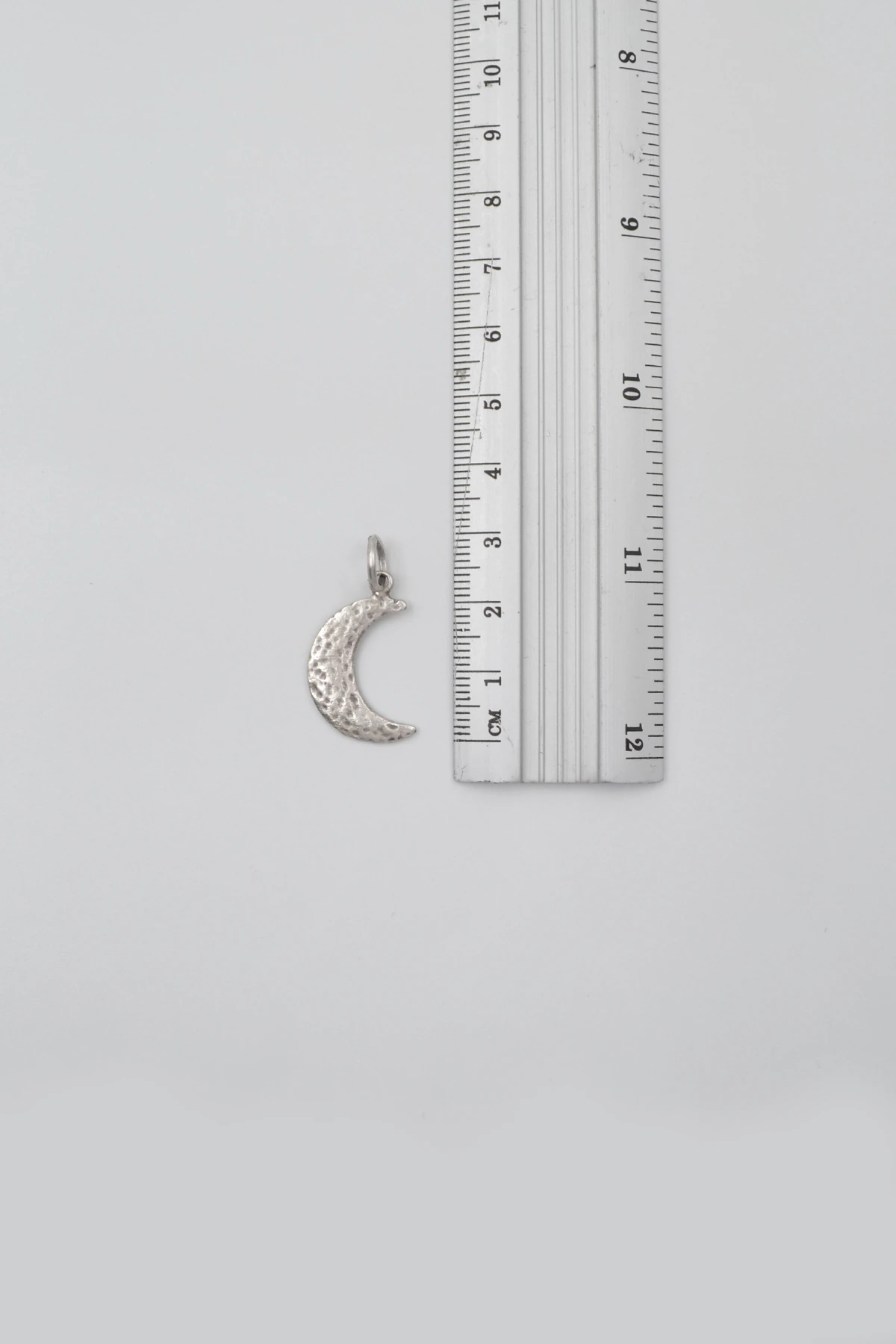 Ay Siyah Deri İp Kolye - Antik Gümüş Kaplama - Kadın Erkek - 60 cm