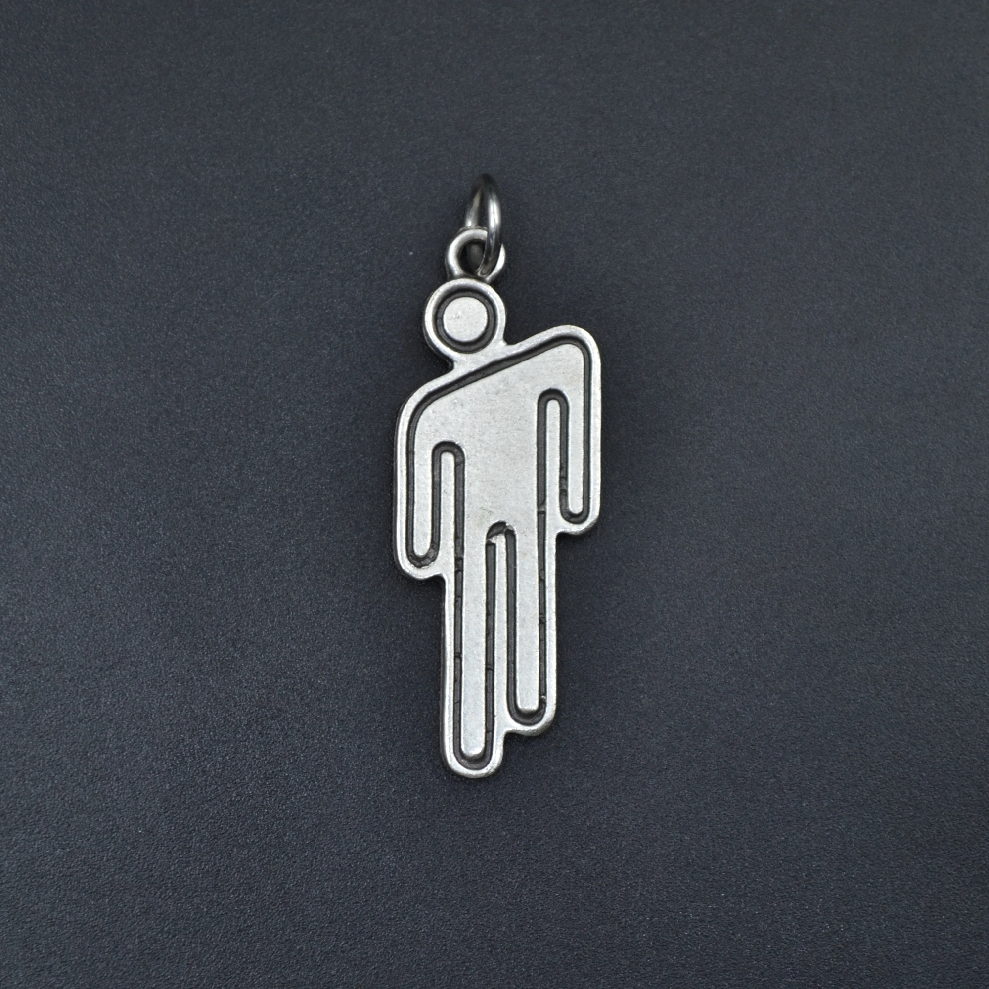 Billie Eilish Kolye - Gümüş ( Silver ) Renk - 60 cm Düz Ezme Zincir Kolye